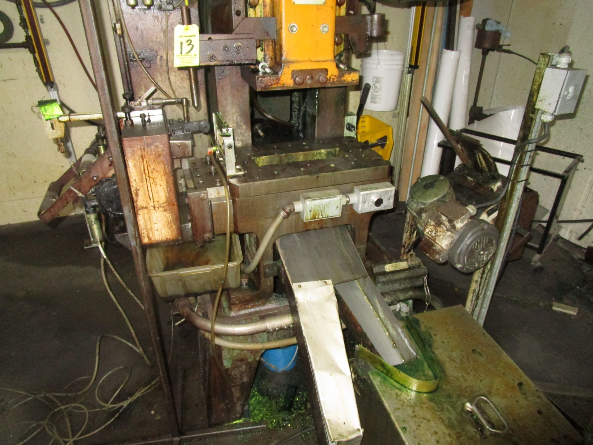 (1) Minster B1-22 22 Ton Hap Frame Press, S/N B1-22-14661, 300 SPM, 1.5" Stroke Adj., 2" Slide Adj., - Image 2 of 6