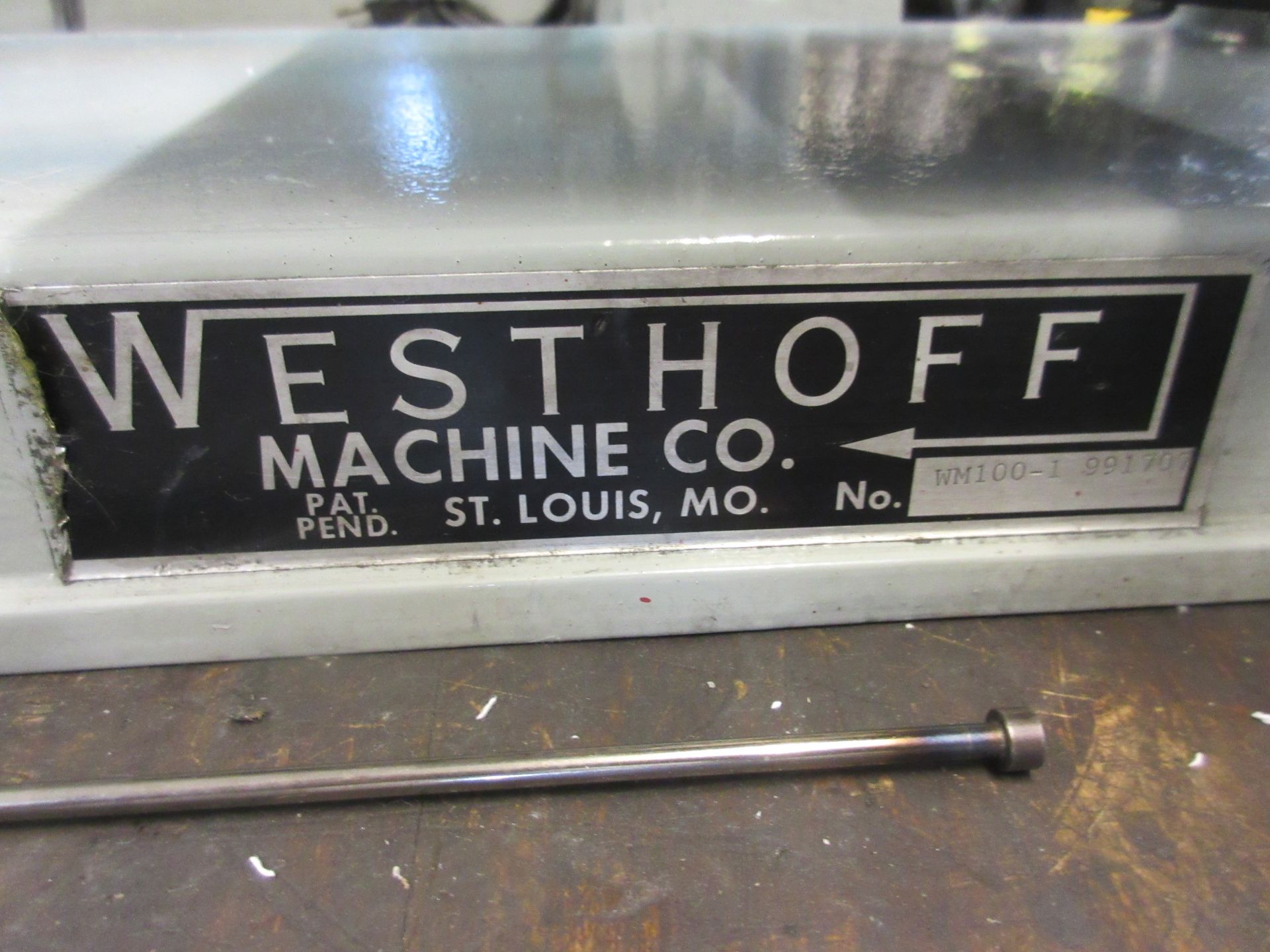 (1) Westoff WM-100-1 991707 Mini Mill, 9" Slotted Table - Image 2 of 3