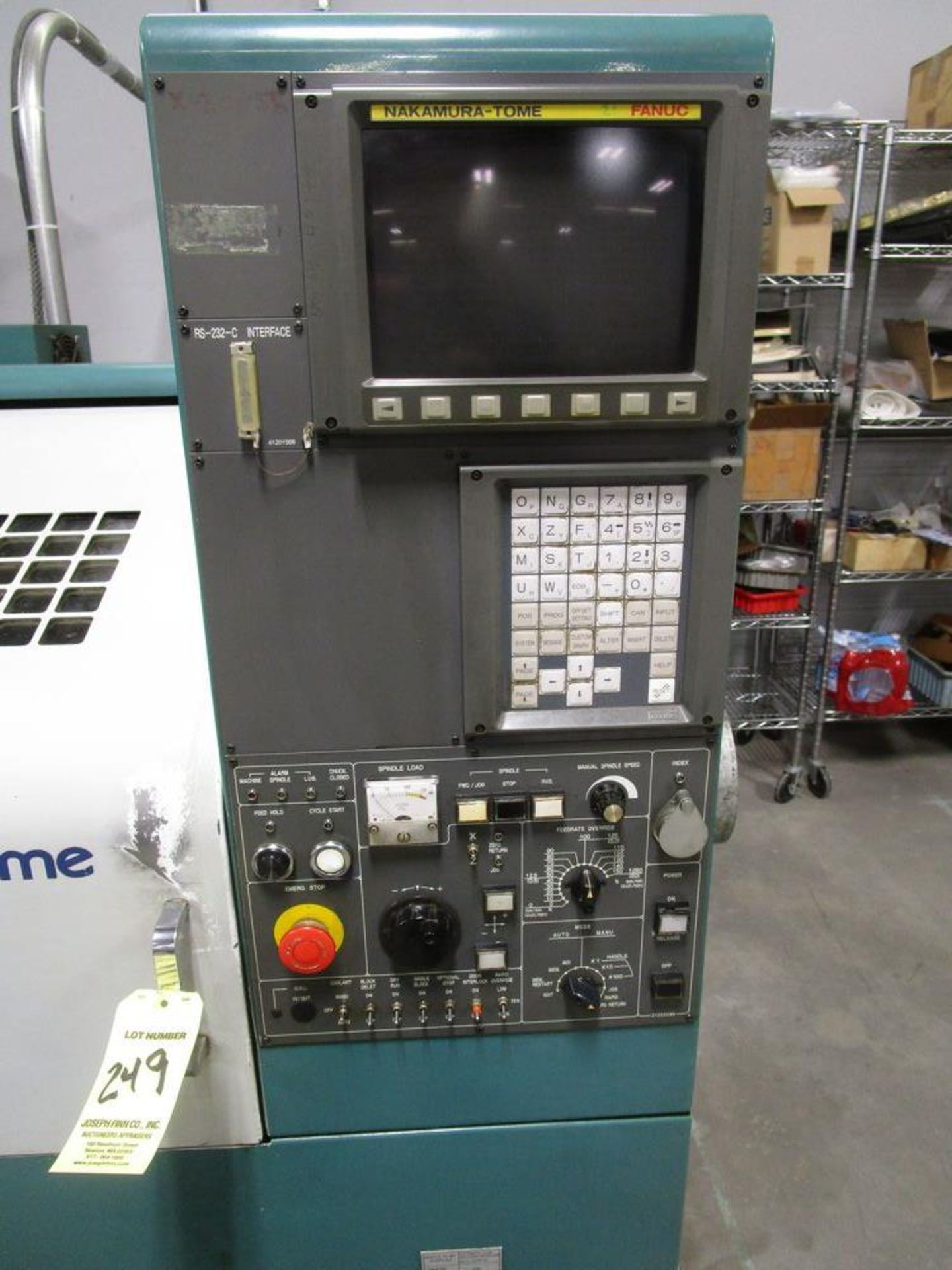 (1) 1992 Nakamura-Tome TMC-12 CNC Lathe s/n R04202, Fanuc Series 21TB CNC Control, 6" 3-Jaw Chuck, 8 - Image 2 of 3