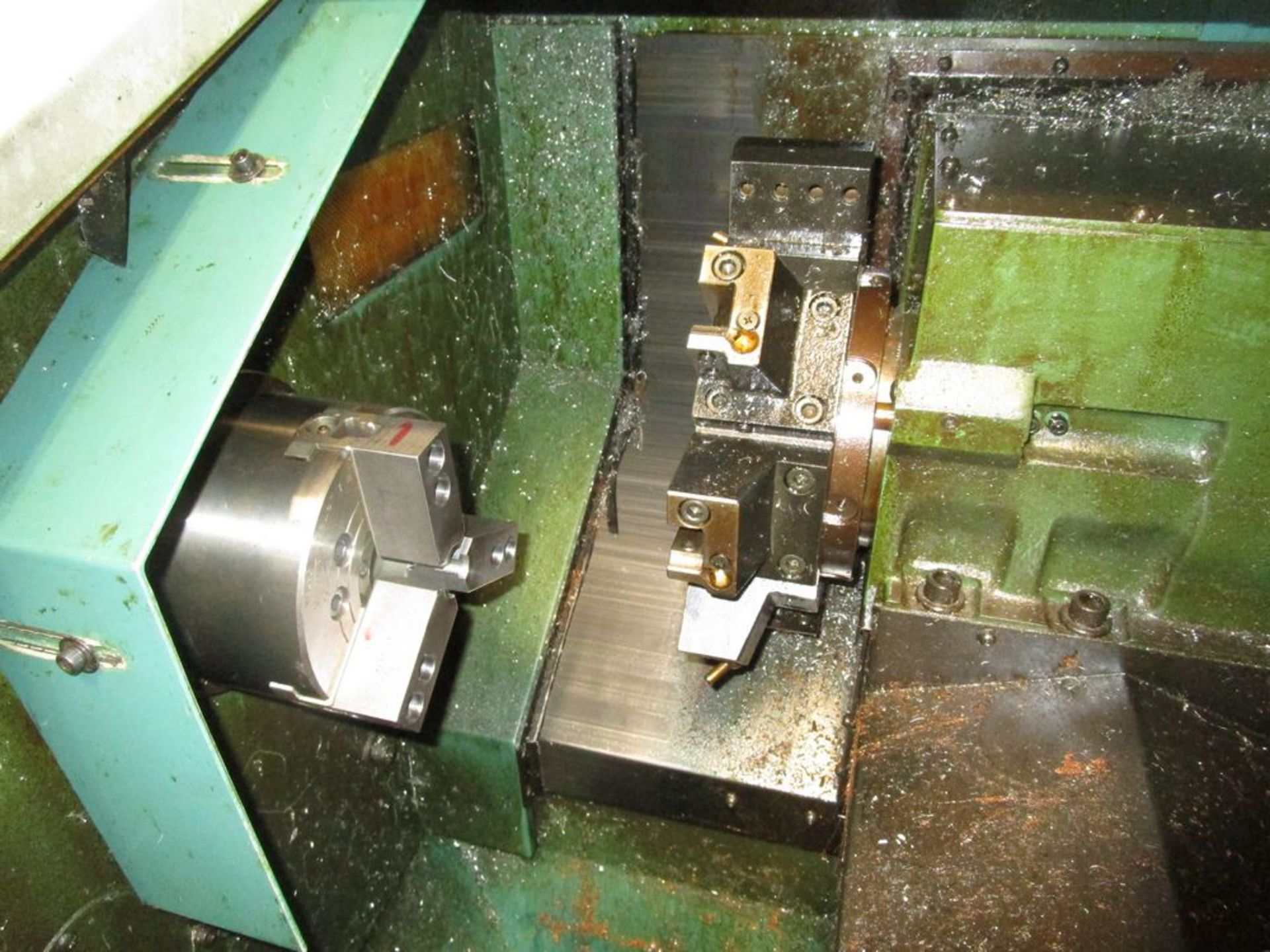 (1) 1992 Nakamura-Tome TMC-12 CNC Lathe s/n R04202, Fanuc Series 21TB CNC Control, 6" 3-Jaw Chuck, 8 - Image 3 of 3