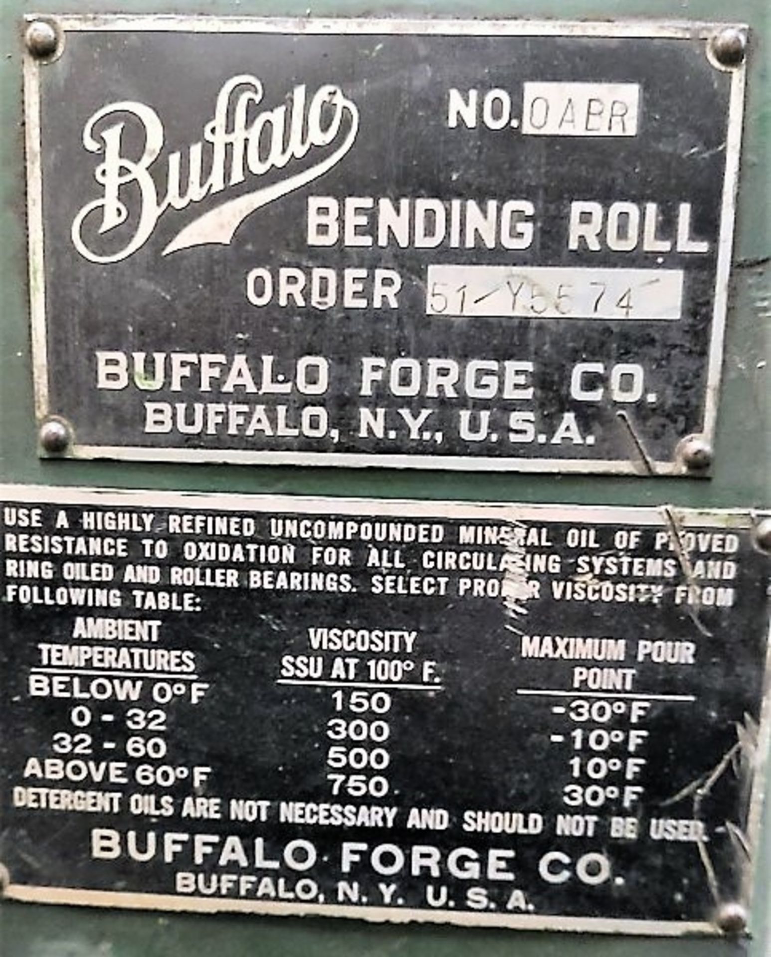 BUFFALO VERTICAL ANGLE ROLLS MOD. AO, 220/440V/3PH - Image 4 of 5