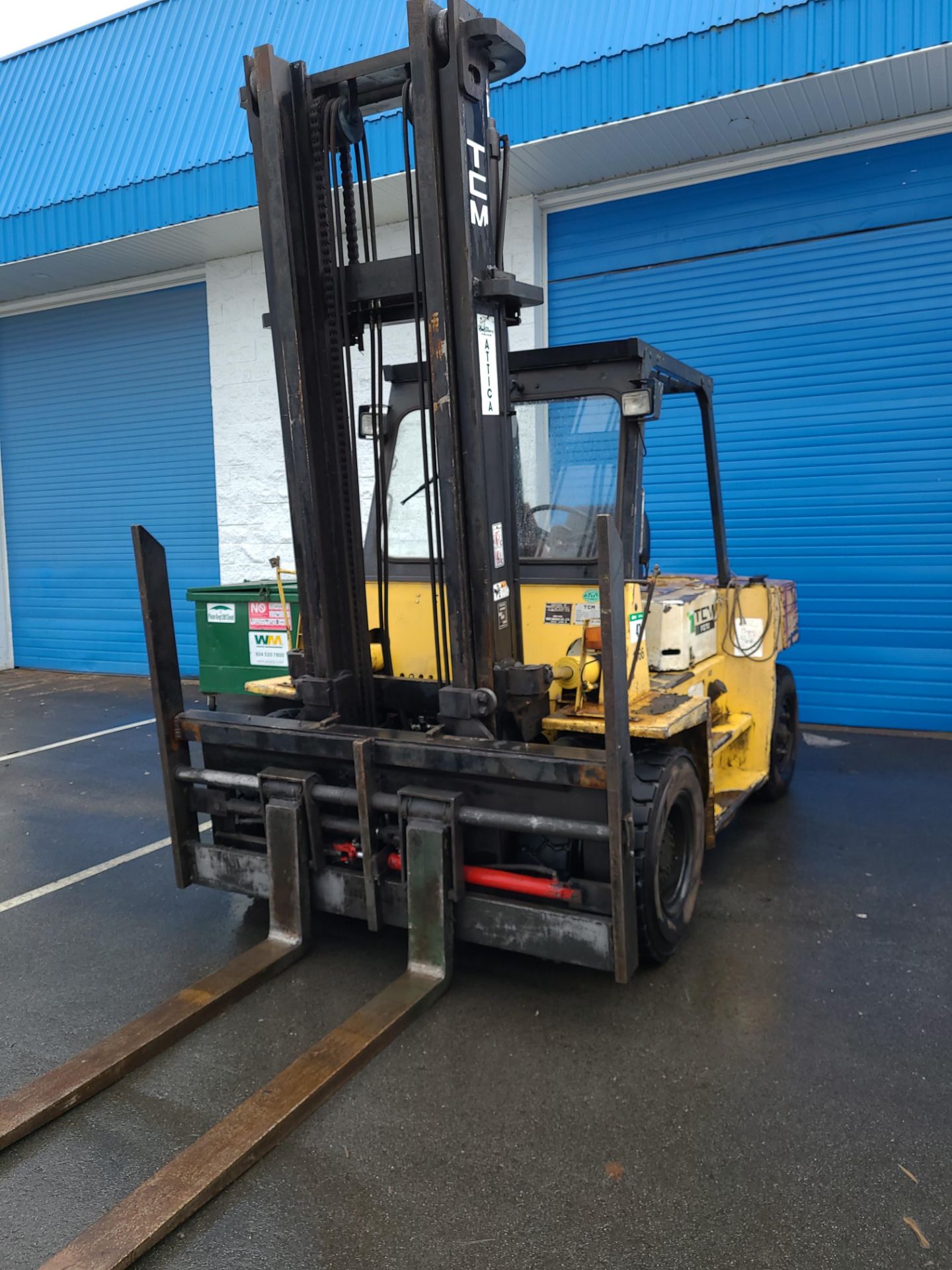 FORKLIFT - TCM MOD. FD70Z7, 15,500 LB. CAP., DIESEL, SIDE SHIFT, AIR TIRES - Image 9 of 16