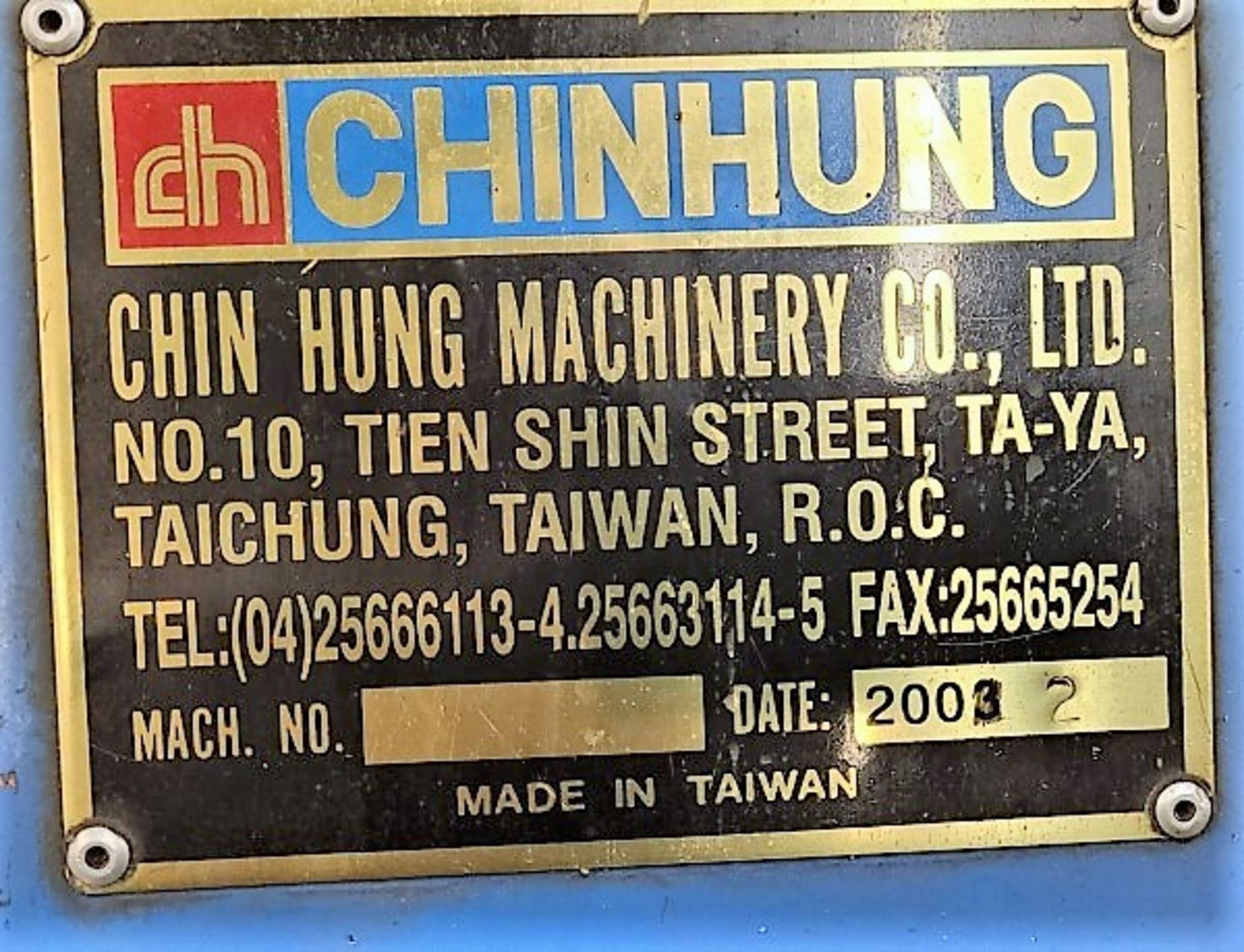 LATHE - CHINHUNG ADVANCE MOD. CHD-560 X 2300 (22 X 90), 3 AND 4 JAW CHUCKS, STEADY REST, DRO, - Image 9 of 10