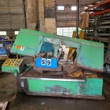 HORIZONTAL BAND SAW - BAXTER 16" W/IN & OUTFEED ROLL CONVEYOR