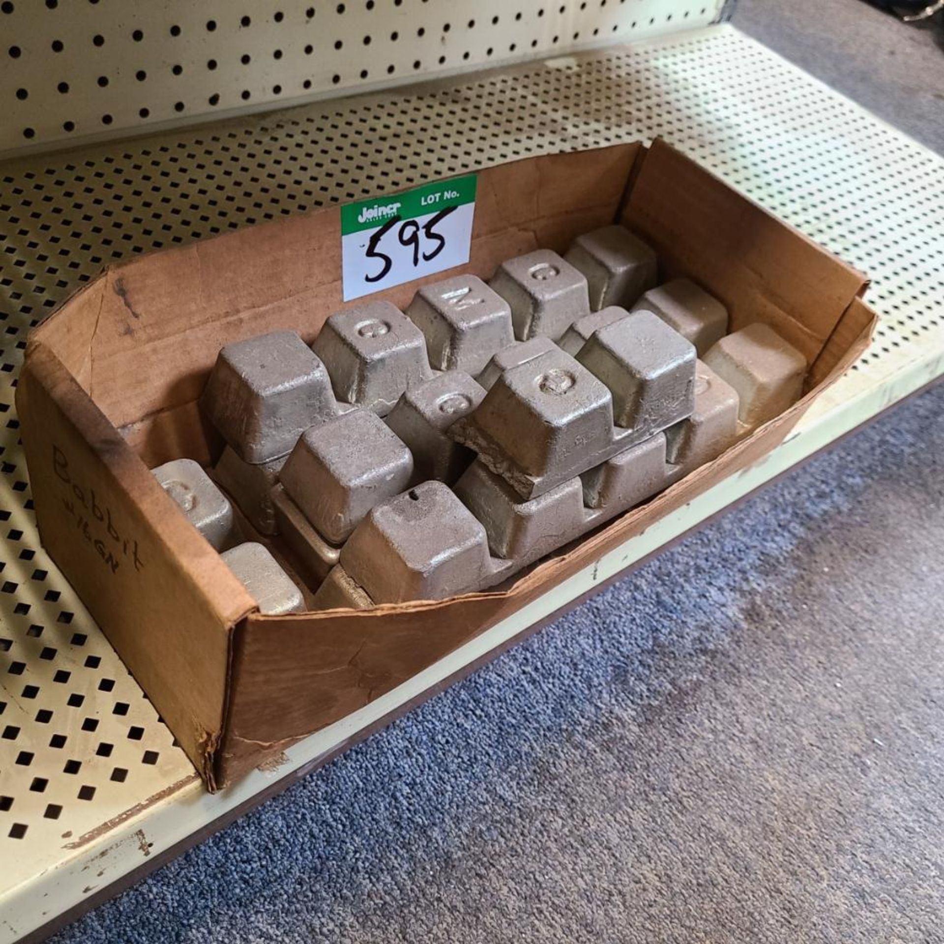 BOX OF ZINC BLOCKS