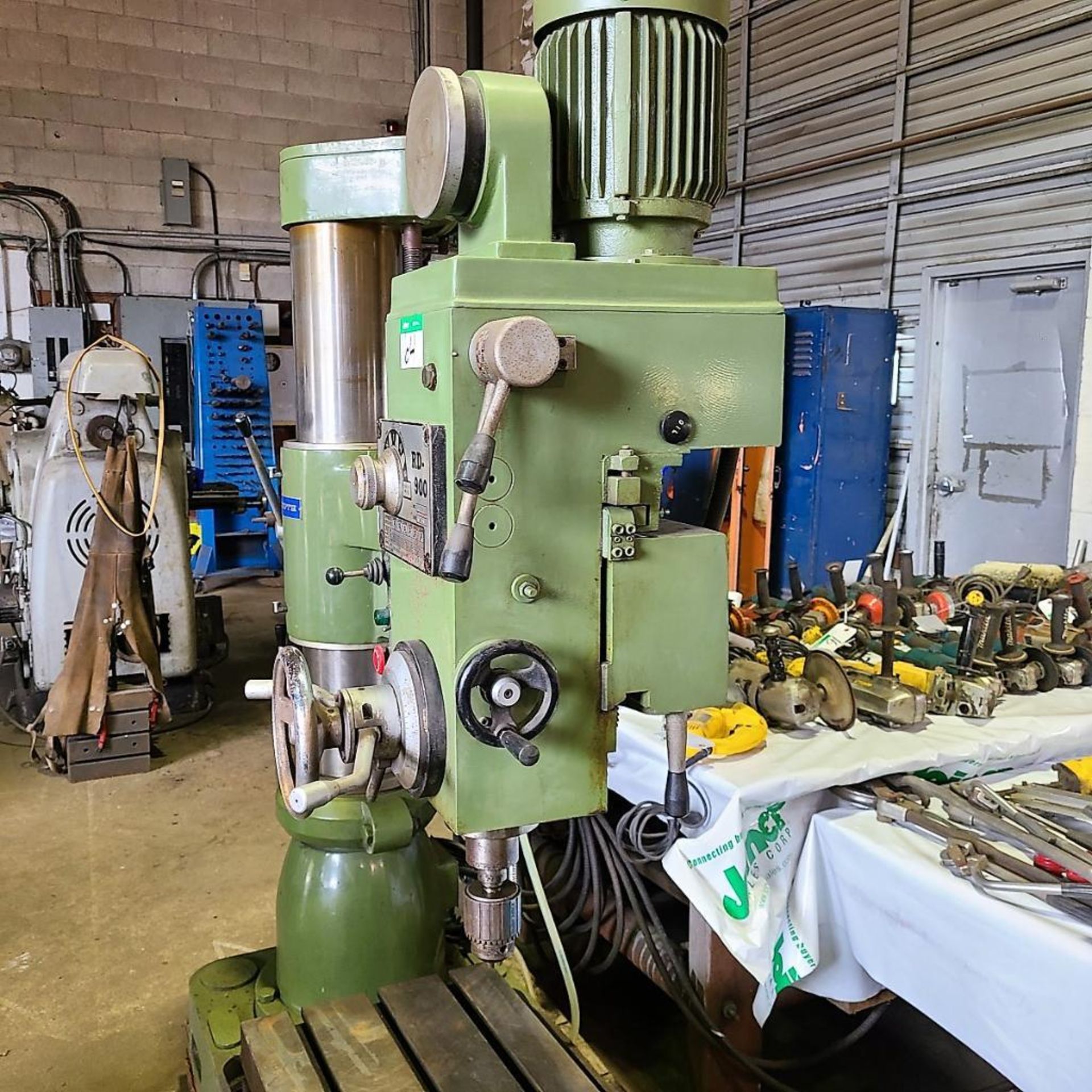 RADIAL DRILL - FREJOTH. MOD. RD900, #3 TAPER, 4' ARM, 10 RUNNING HOURS, 220V/3PH./2HP - Image 3 of 5