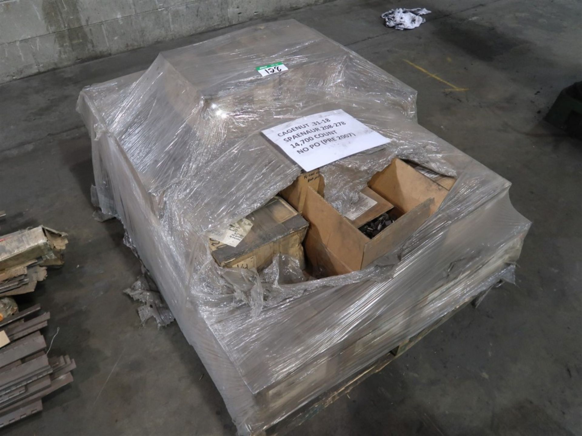 PALLET OF APPROX. 14,700 CAGE NUTS .31-18, SPAENAUR 208-278