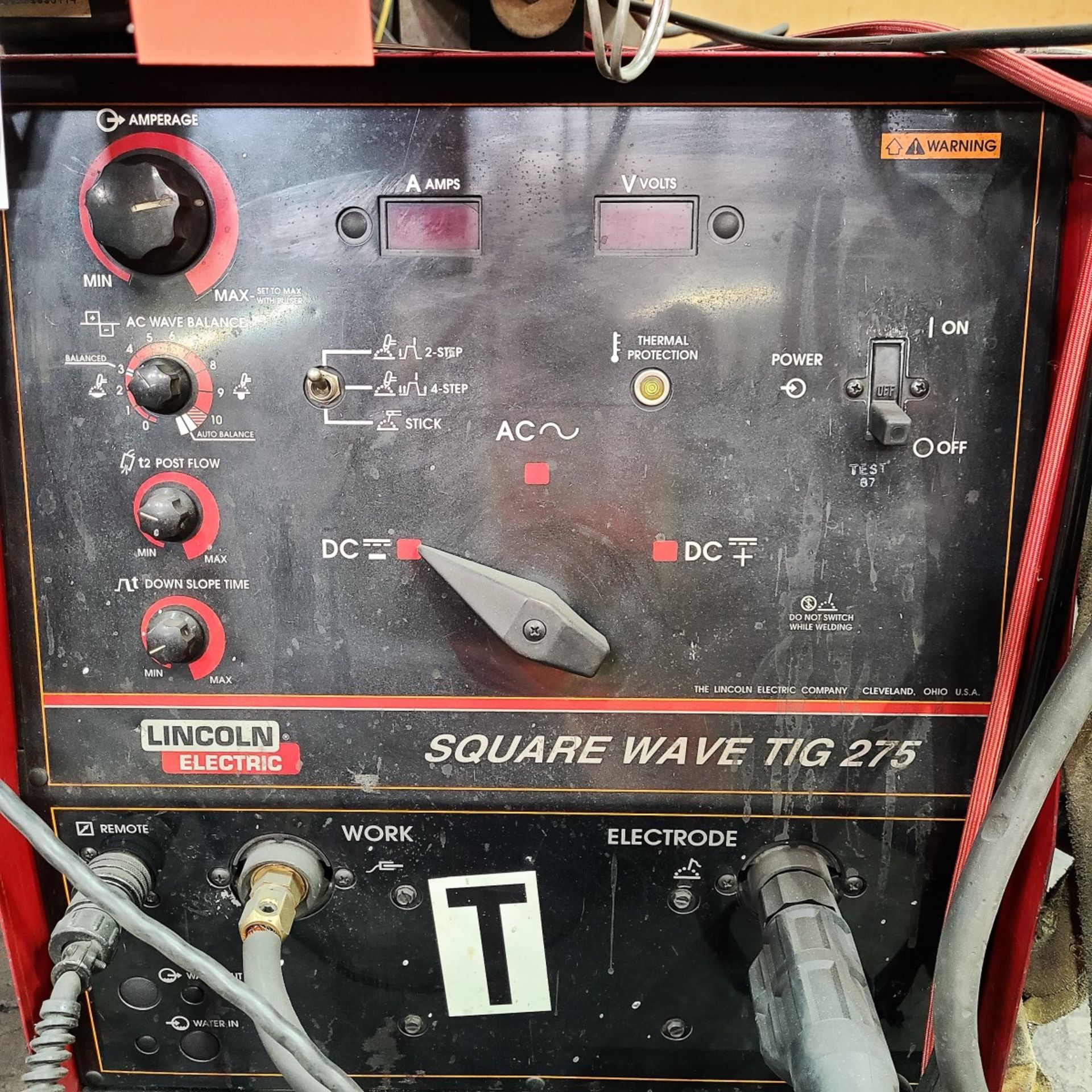 LINCOLN SQUARE WAVE TIG 275 WELDER. S/N U1010514257 W/LINCOLN COOL-ARC 40 - Image 3 of 4