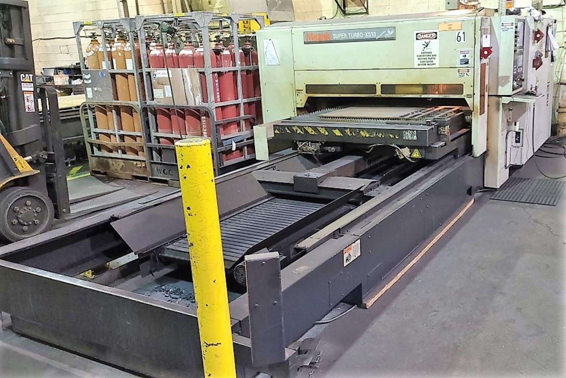 LASER CUTTER – 2008 MAZAK SUPER TURBO X510 CHAMPION, CO? LASER MOD YB-L130A 8M 1300W, 3050 MM X 1525 - Image 2 of 14