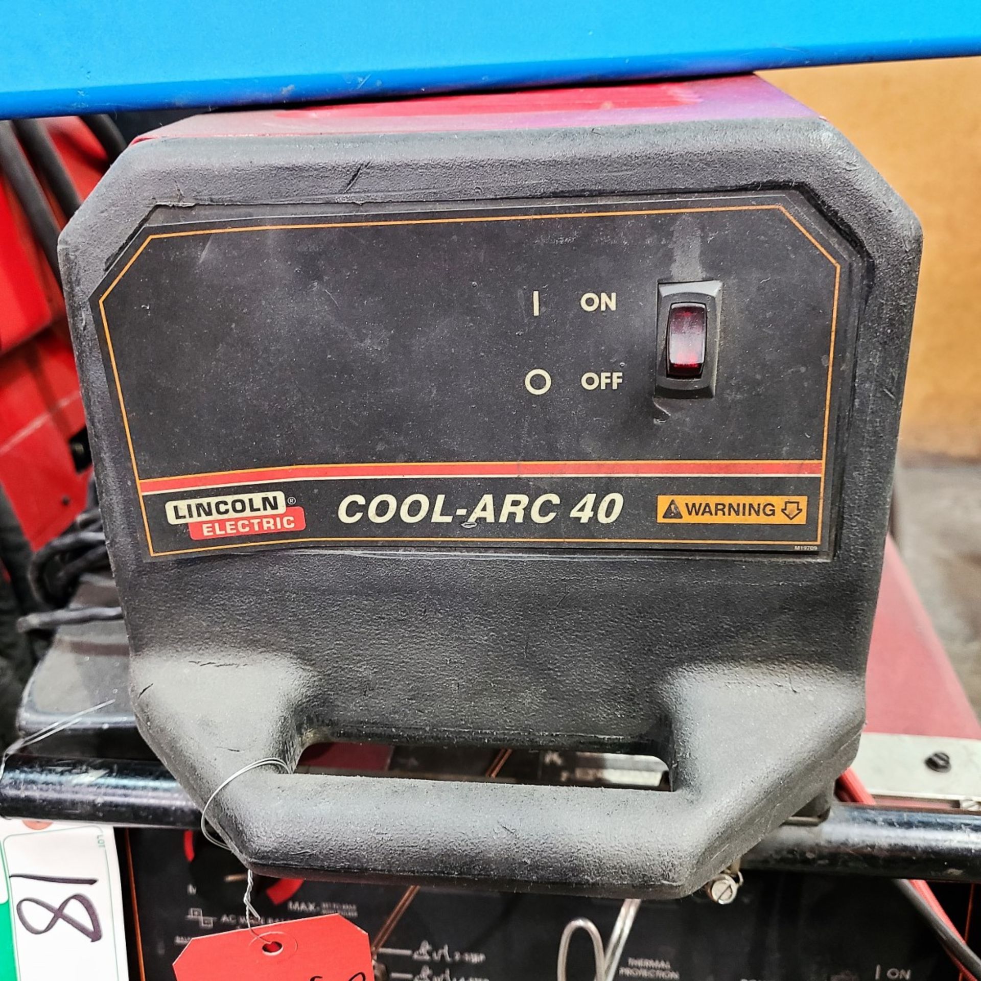 LINCOLN SQUARE WAVE TIG 275 WELDER. S/N U1010514257 W/LINCOLN COOL-ARC 40 - Image 2 of 4