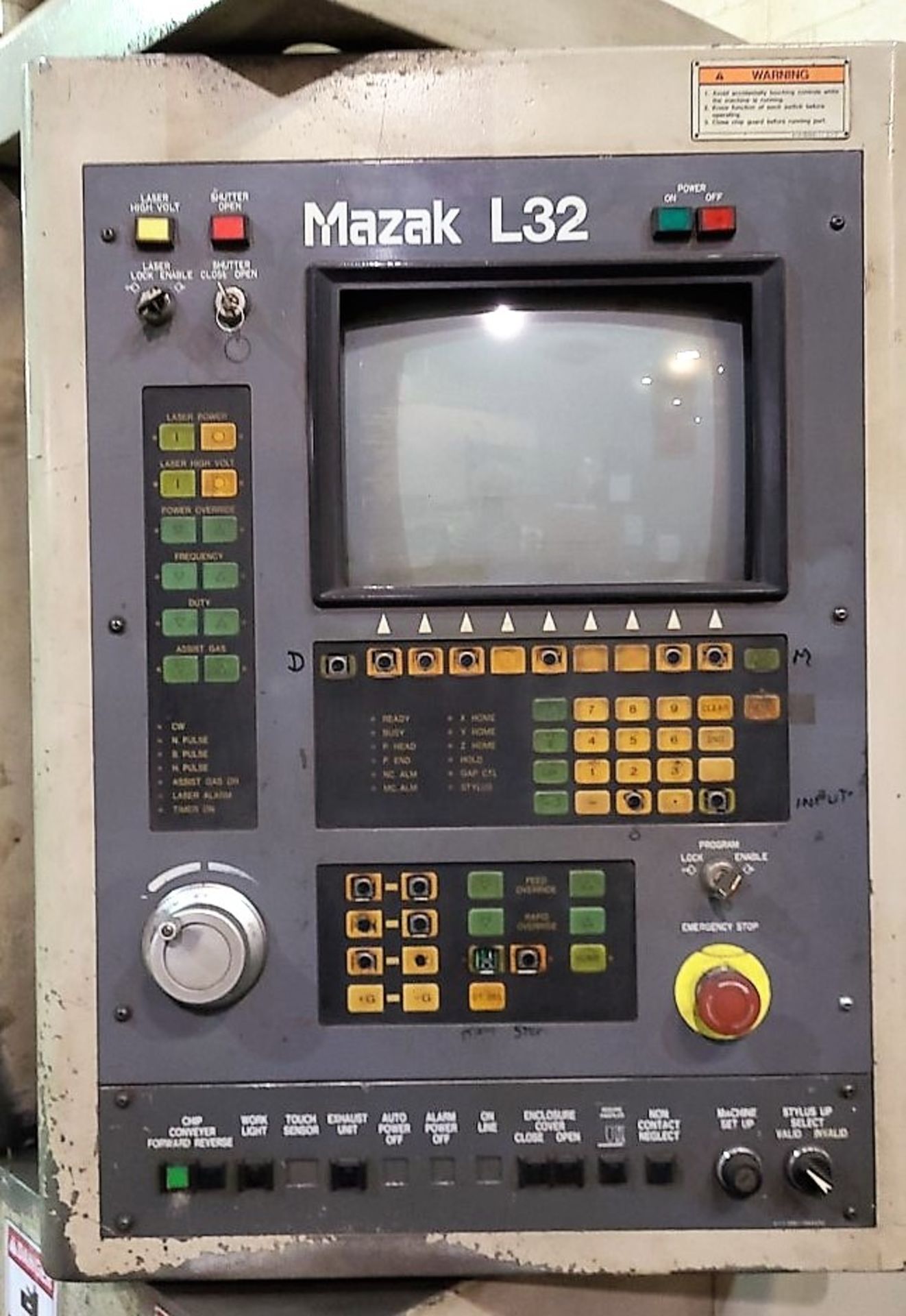 LASER CUTTER – NEEDS REPAIR – 1994 MAZAK SUPER TURBO -X48 HI-PRO SUPERCHARGED, CO? LASER MOD YB- - Image 4 of 8