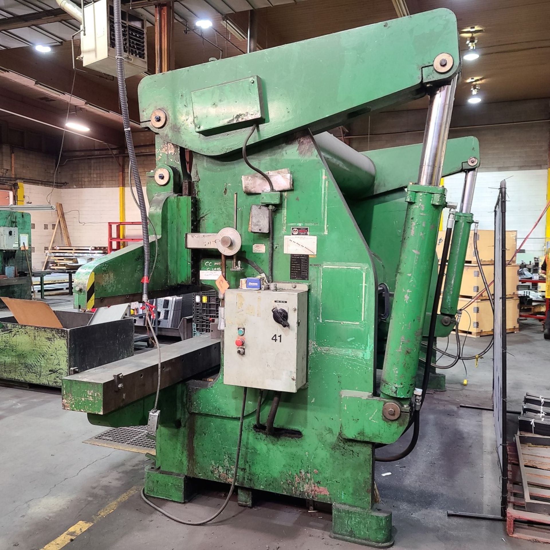 PRESS BRAKE – ACCURPRESS 250T X 16’ (2’ HORNS) MOD. 725012, 240V/3PH, NEW TOP FRONT BEARINGS ON - Image 4 of 12