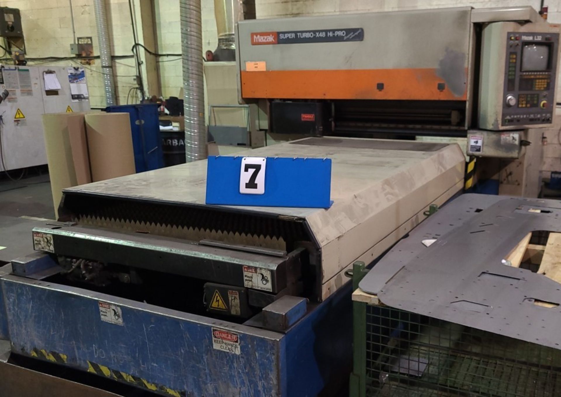 LASER CUTTER – NEEDS REPAIR – 1994 MAZAK SUPER TURBO -X48 HI-PRO SUPERCHARGED, CO? LASER MOD YB-