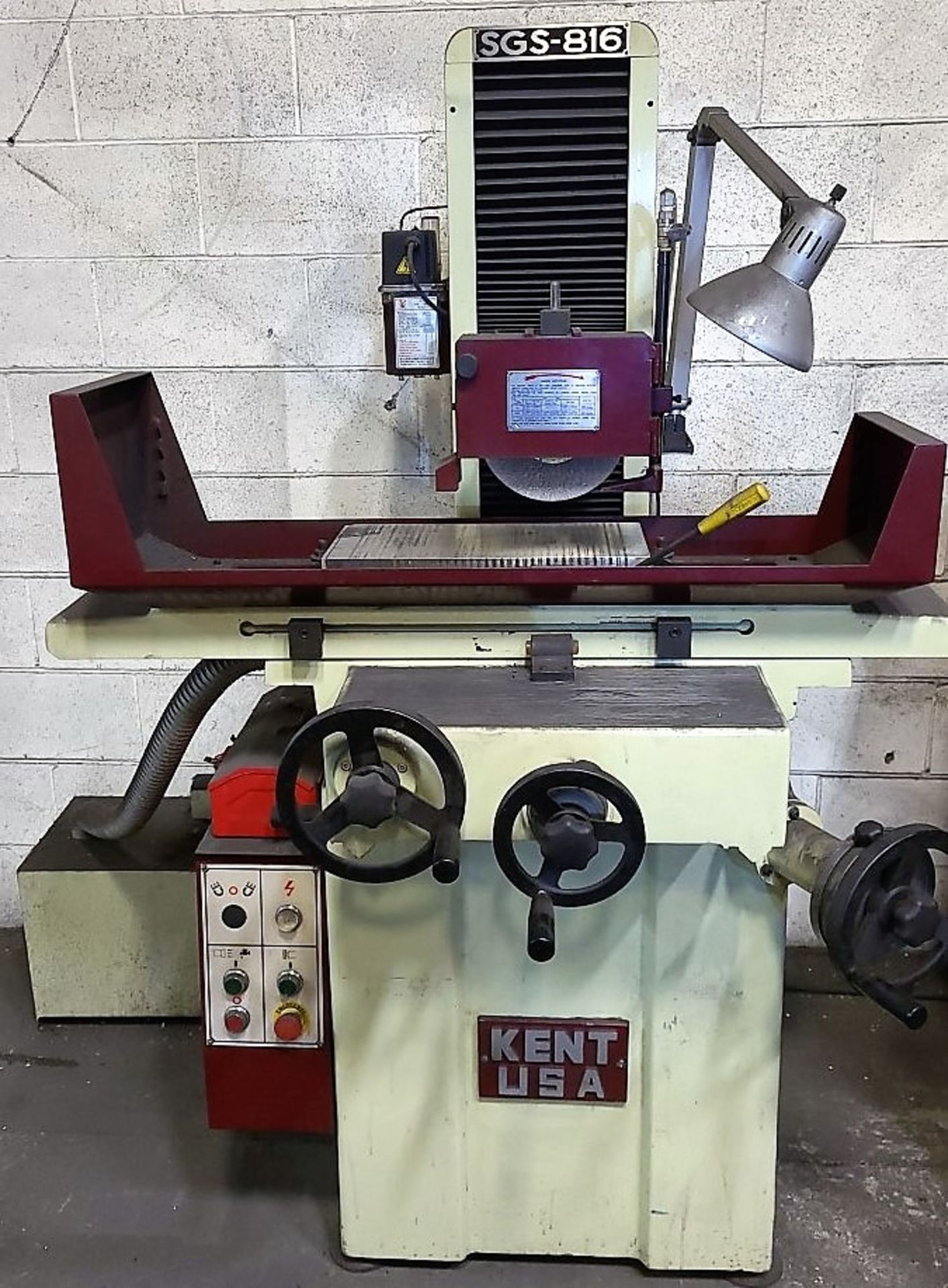 SURFACE GRINDER - 2014 KENT SGS-816M SURFACE GRINDER, W/ 8" X 16" MAGNETIC CHUCK, 230V/3PH, S/N - Image 3 of 8