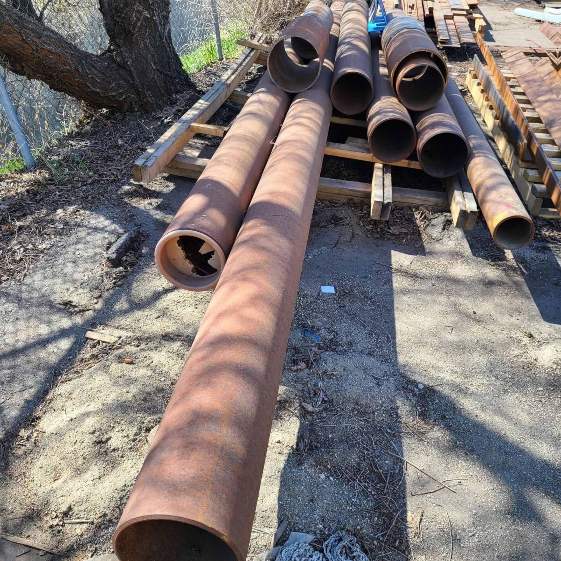 LOT OF STEEL PIPE = 67.25' - Image 3 of 4