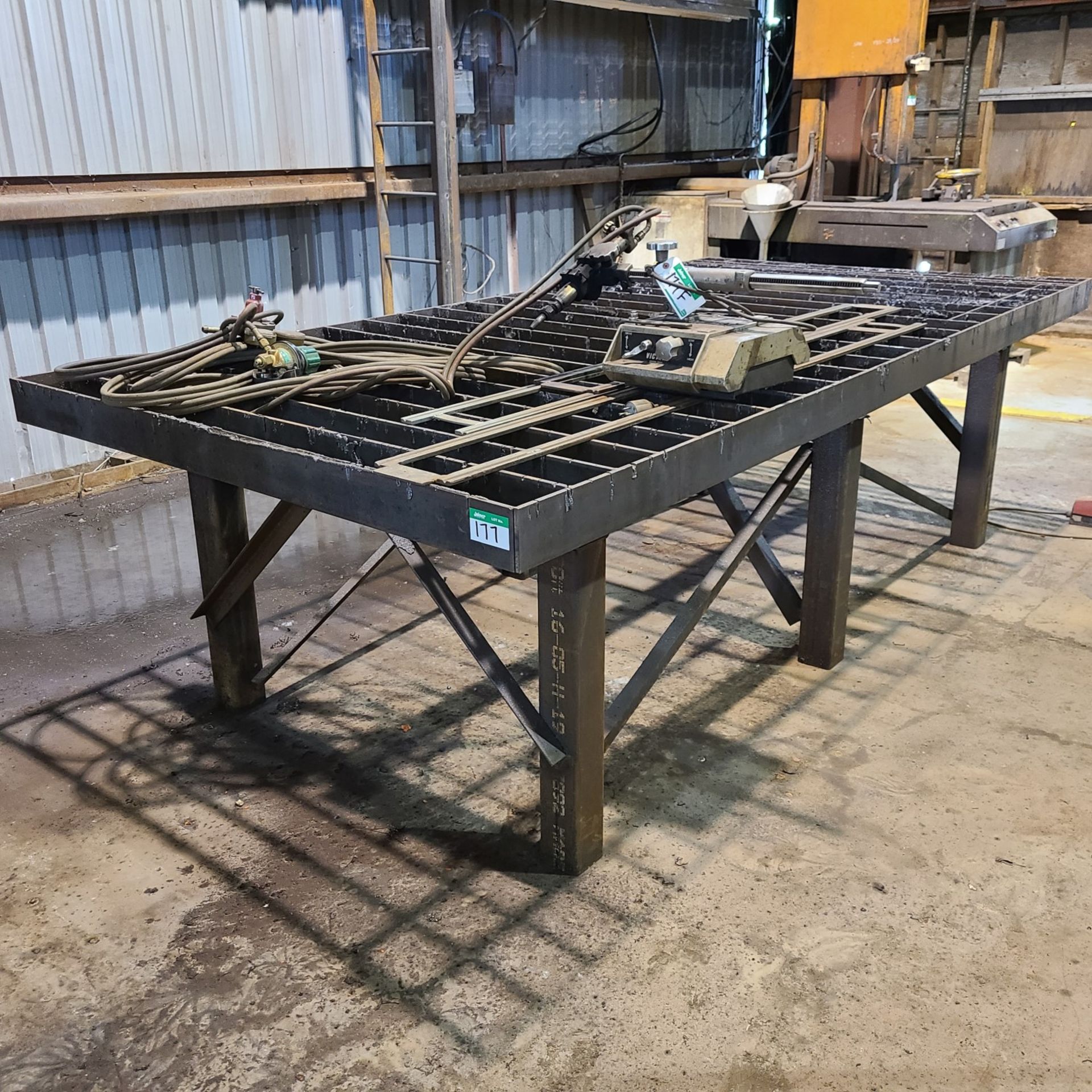 Steel cutting table - 5' x 10' (Track cutter sold separate)