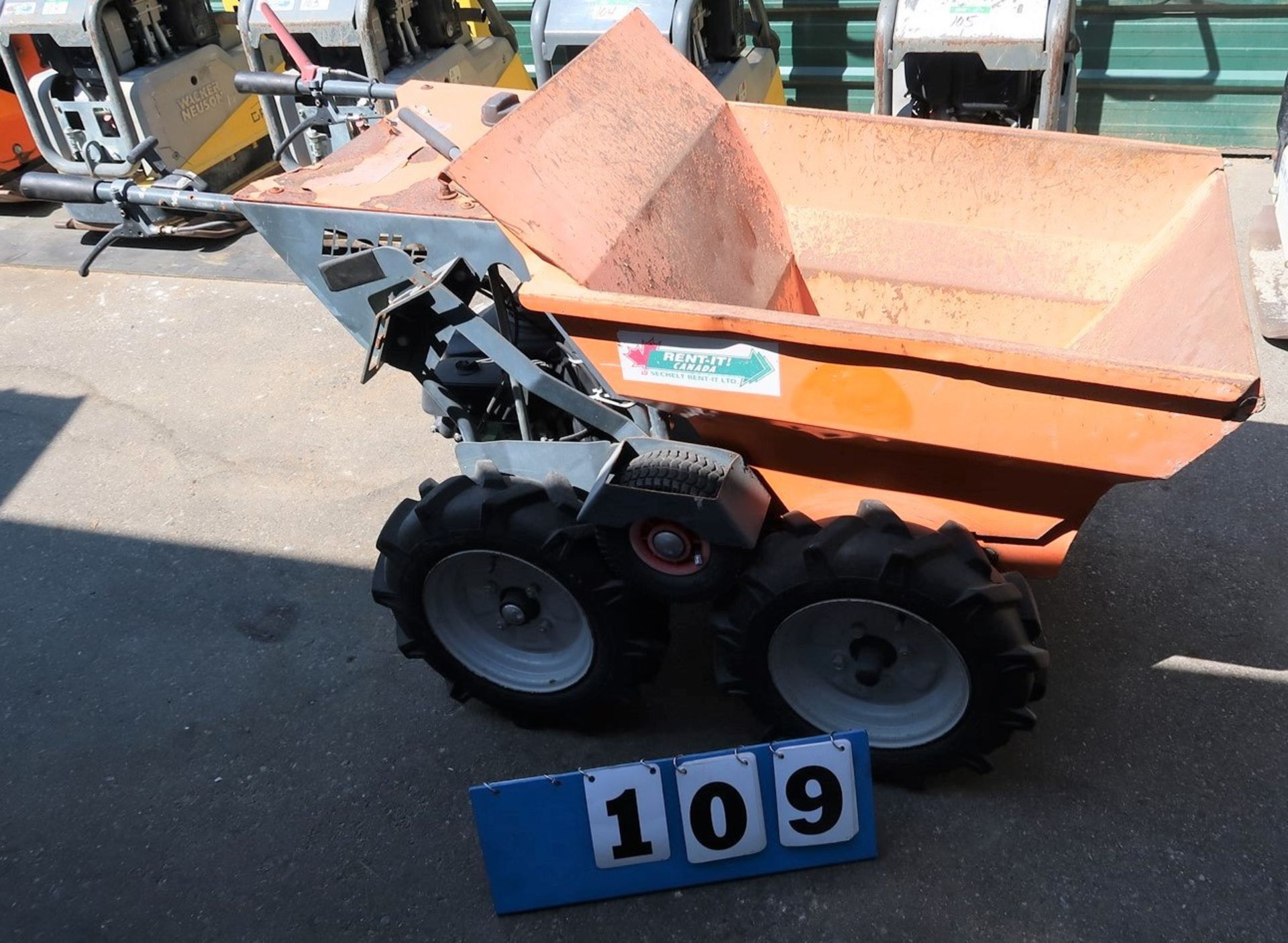 2013 BELLE MINI DUMPER, MOD. BMD01, W/HONDA ENGINE