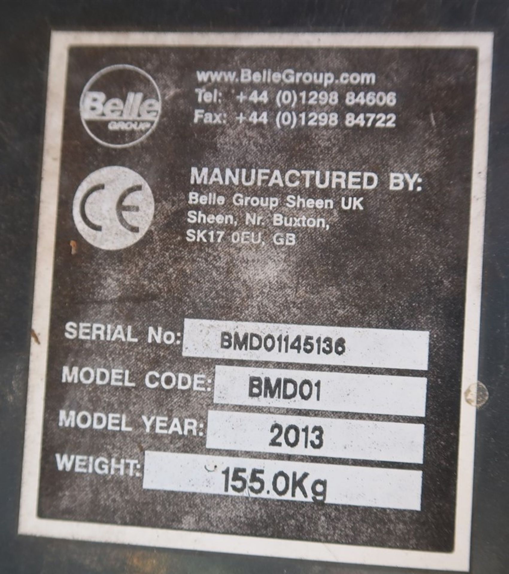 2013 BELLE MINI DUMPER, MOD. BMD01, W/HONDA ENGINE - Image 4 of 4