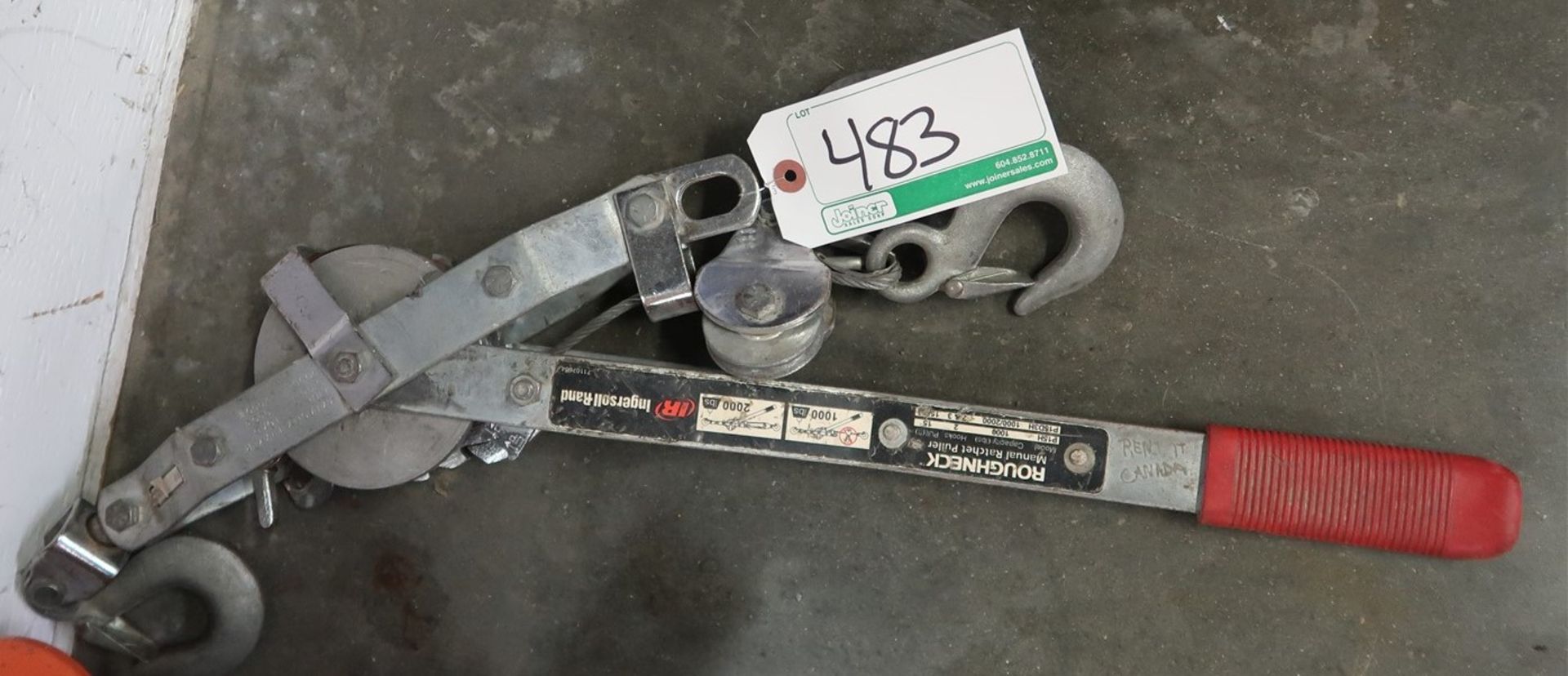 INGERSOLL RAND ROUGHNECK RATCHET PULLER