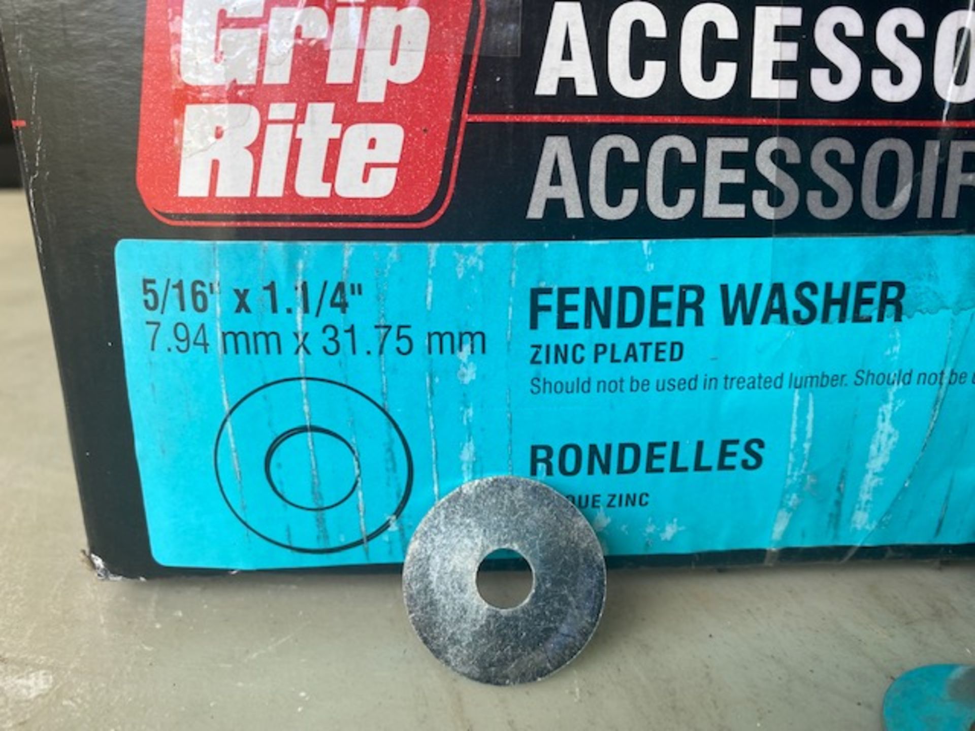 2 BOXES = 80 LB NEW 5/16 FENDER/STOVE WASHERS - Image 3 of 3