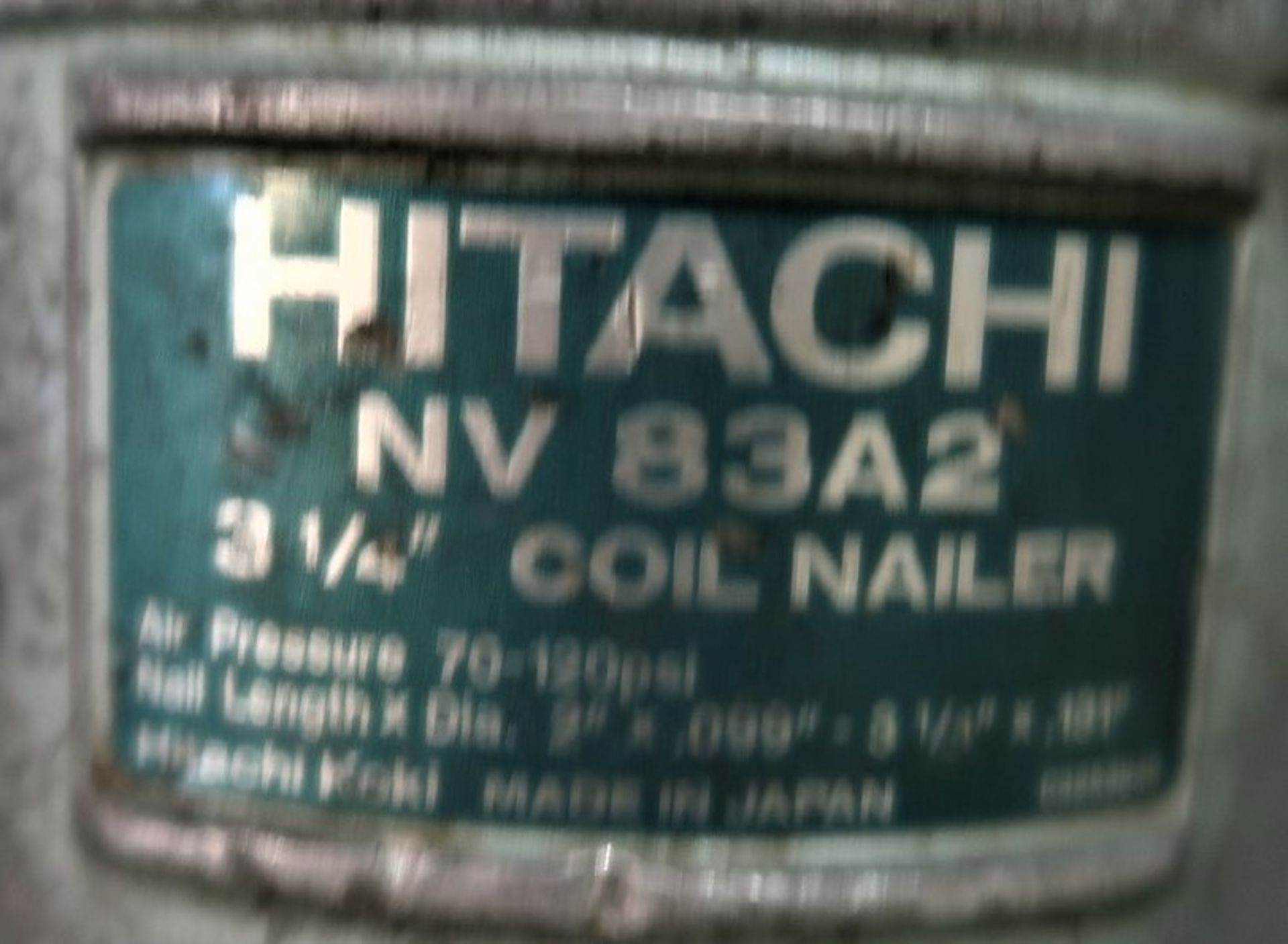 HITACHI NV 83A2 3 1/4 IN. COIL NAILER - Image 2 of 2