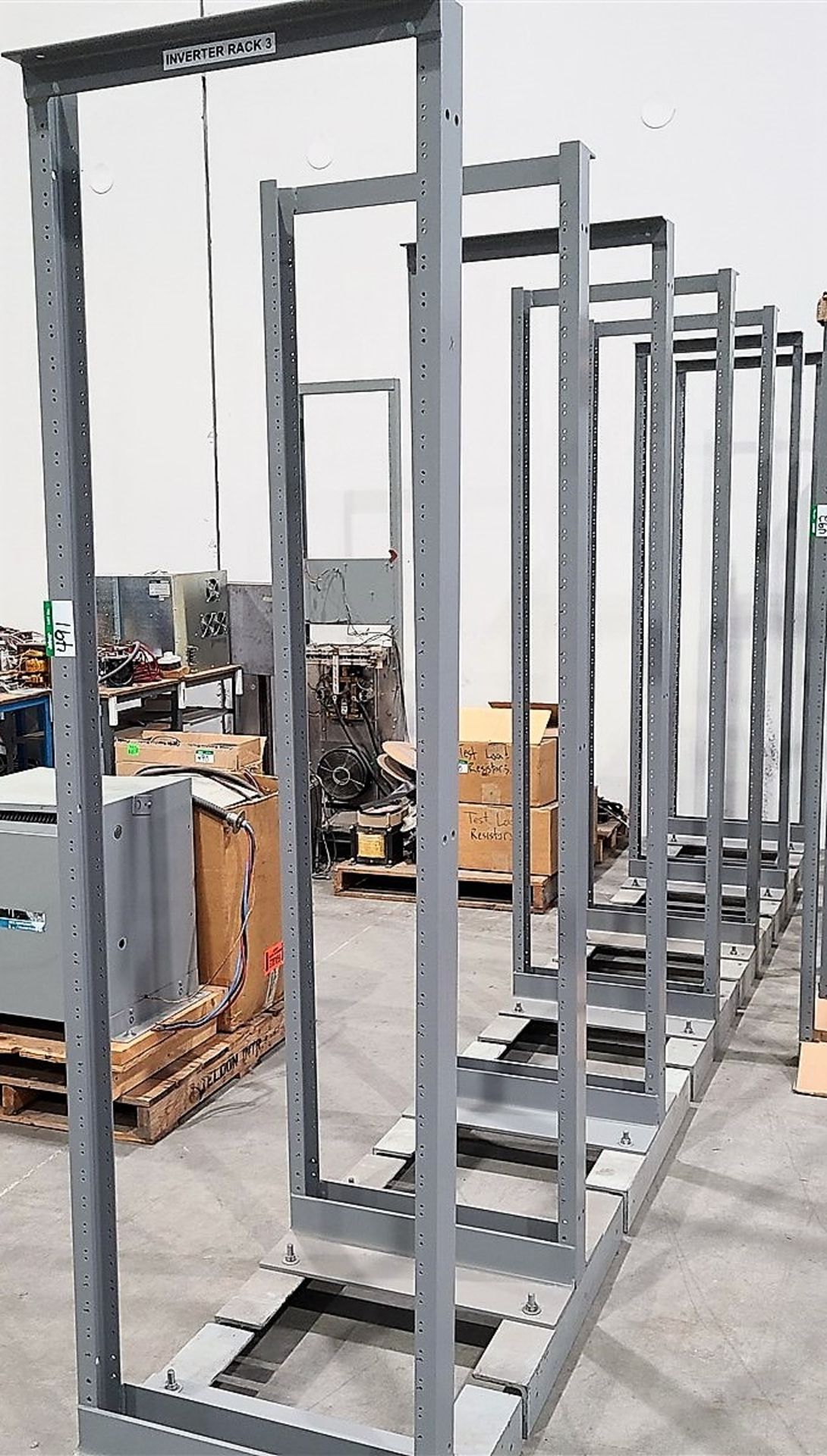 7 STEEL CABINET FRAMES W/BASES