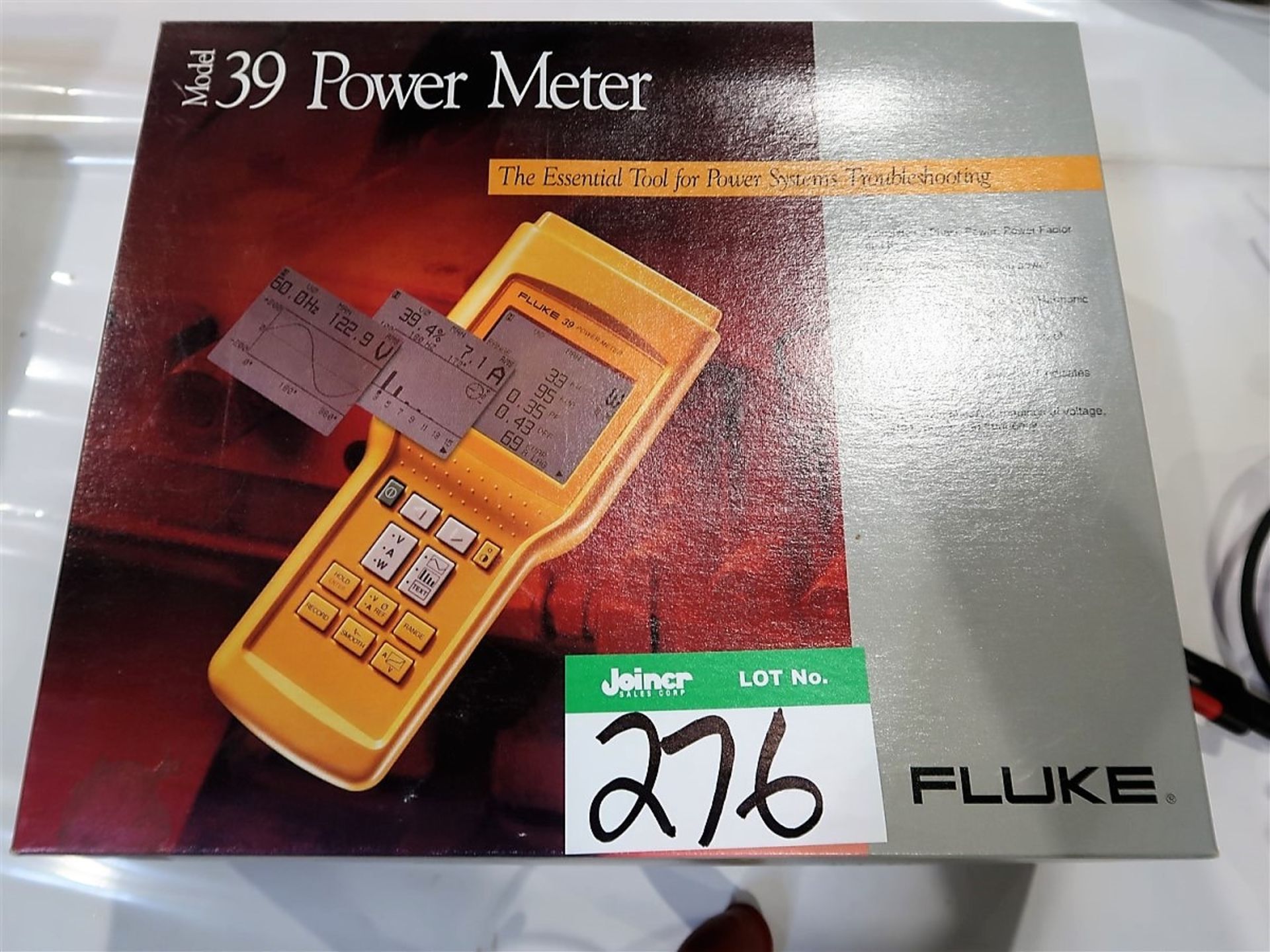 FLUKE MOD. 39 POWER METER C/W MANUALS AND ATTACHMENTS