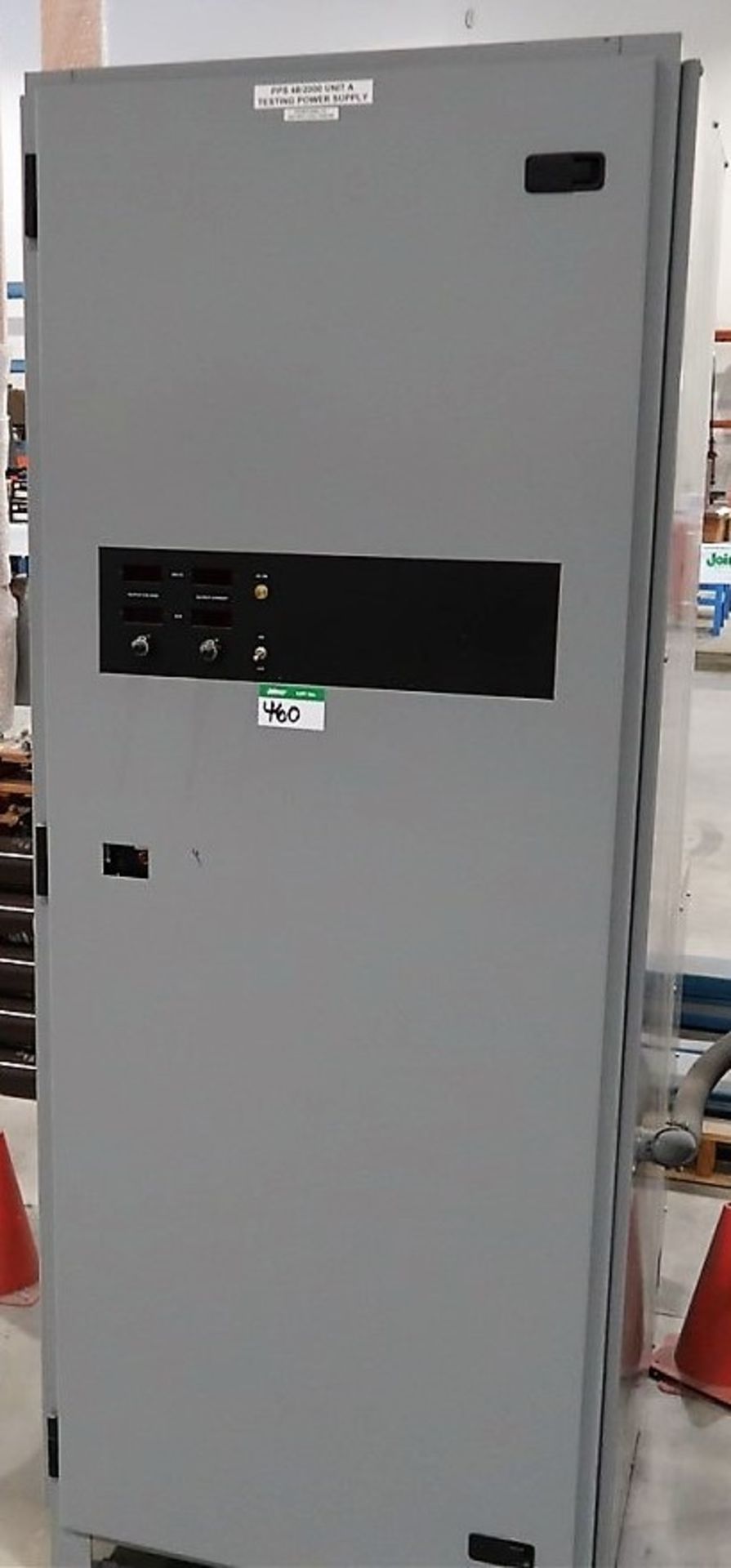 PPS 48/2,000 UNIT A TESTING POWER SUPPLY (DISCONNECT BUSS FROM OVERHEAD BUSS)