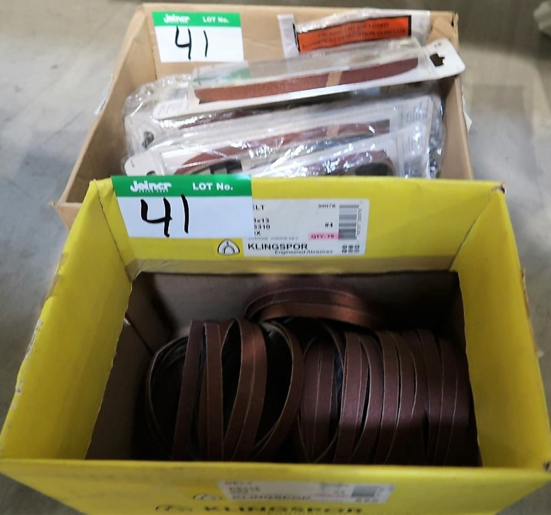 2 BOXES OF SANDING BELTS