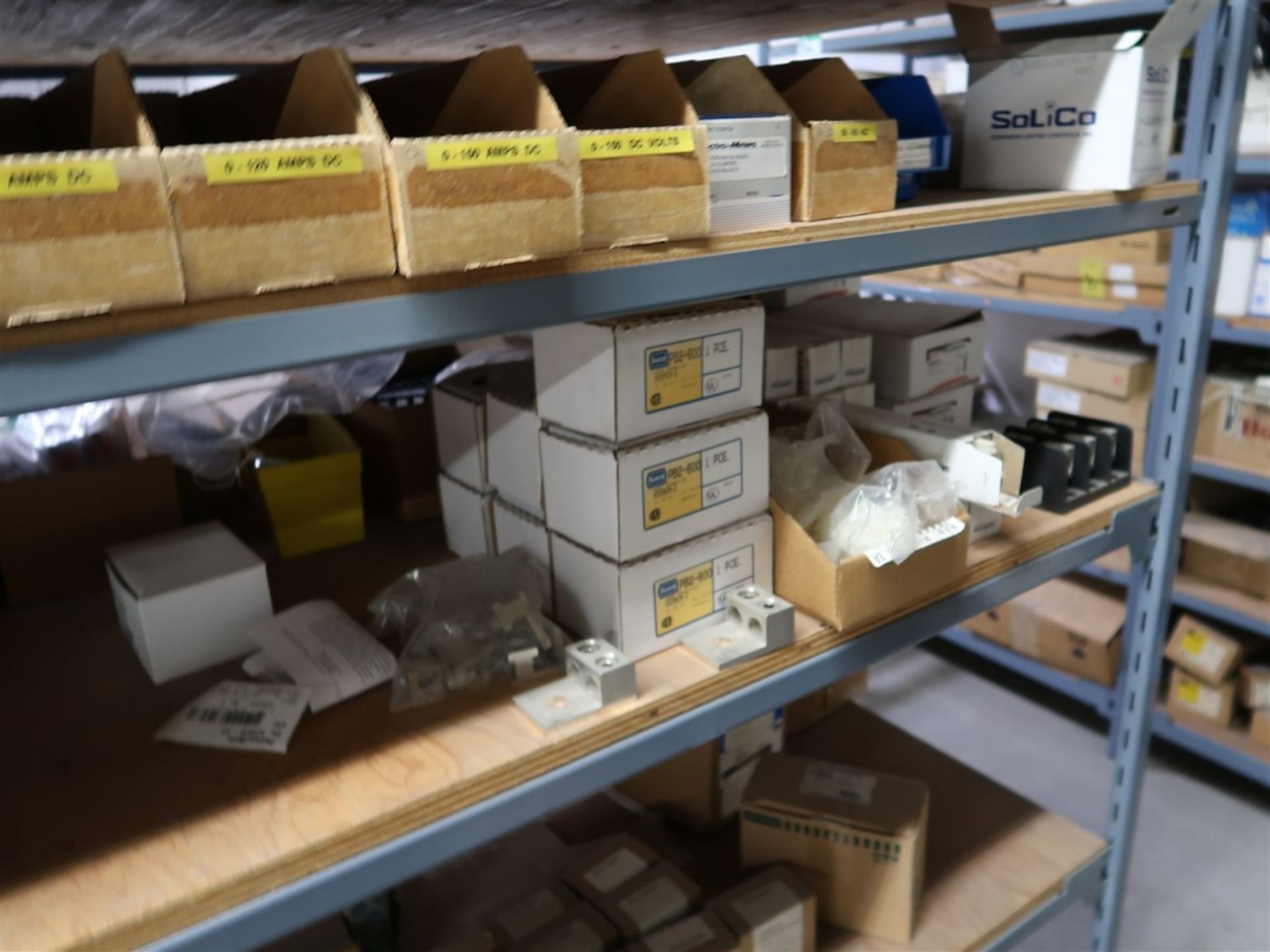 CONTENTS OF 8 SECTION SHELF UNIT - ASSORTED ELEC. PARTS (LOTS 702 TO 738 - UPSTAIRS) - Image 10 of 10