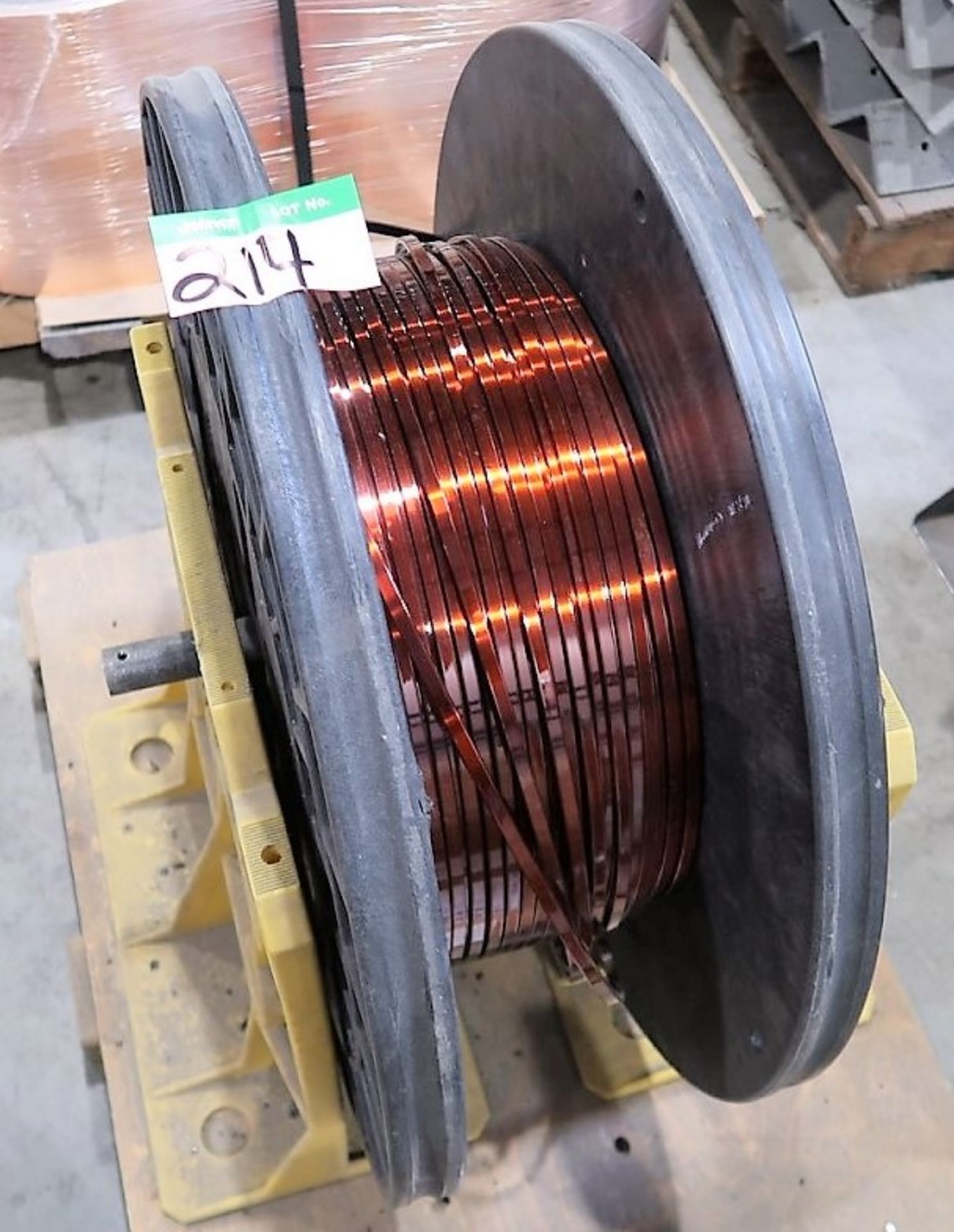 REEL OF ESSEX COPPER MAGNET WIRE W/PLASTIC STAND