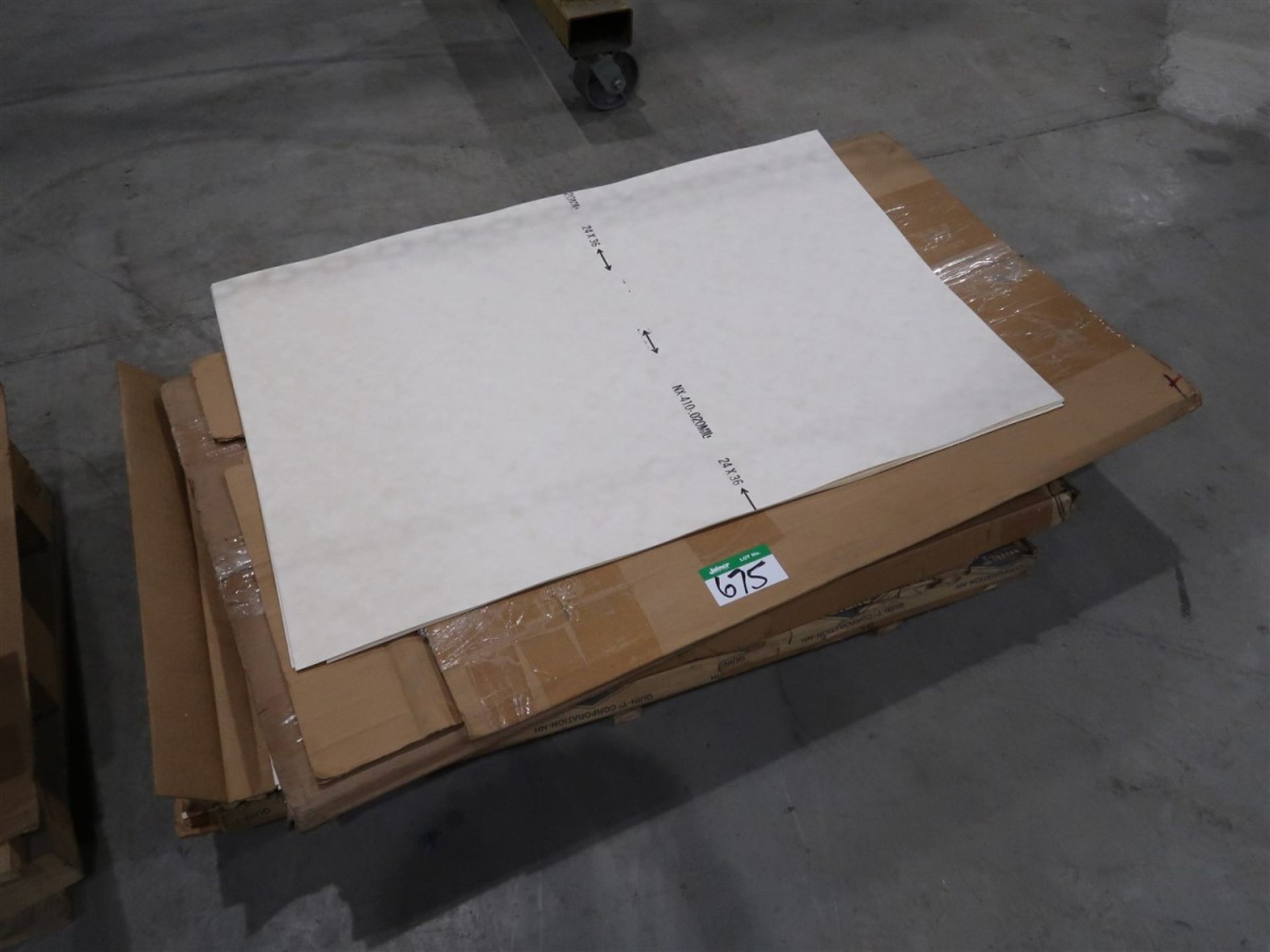 PALLET OF PAPER SHEETS