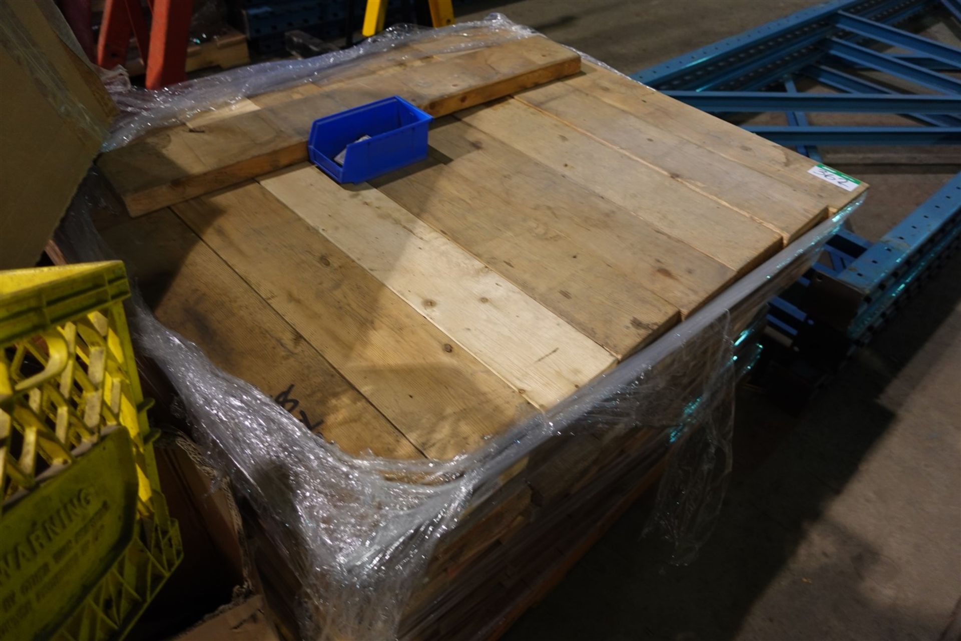 PALLET RACKING - (3) 14 1/2 FT. UPRIGHTS, (19) 3 1/2 IN. X 92 IN. CROSS BEAMS, PALLET OF 2 IN. X 6 - Image 3 of 3