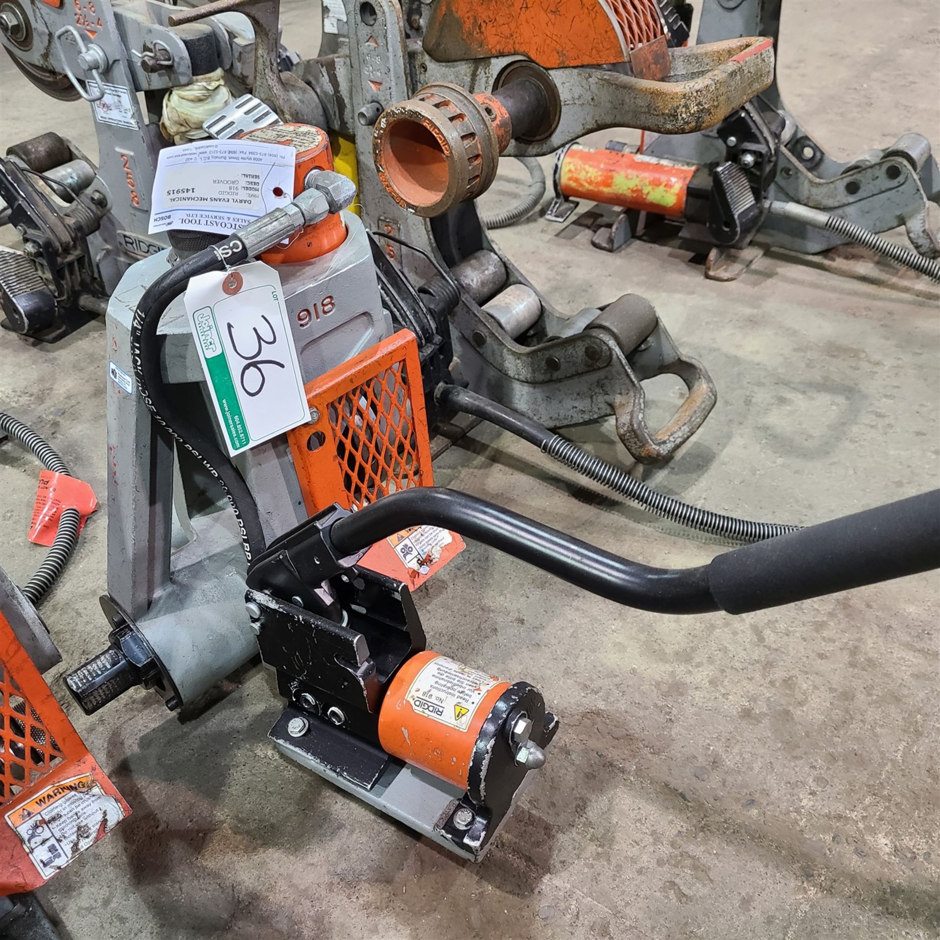 RIDGID 918 ROLL GROOVER