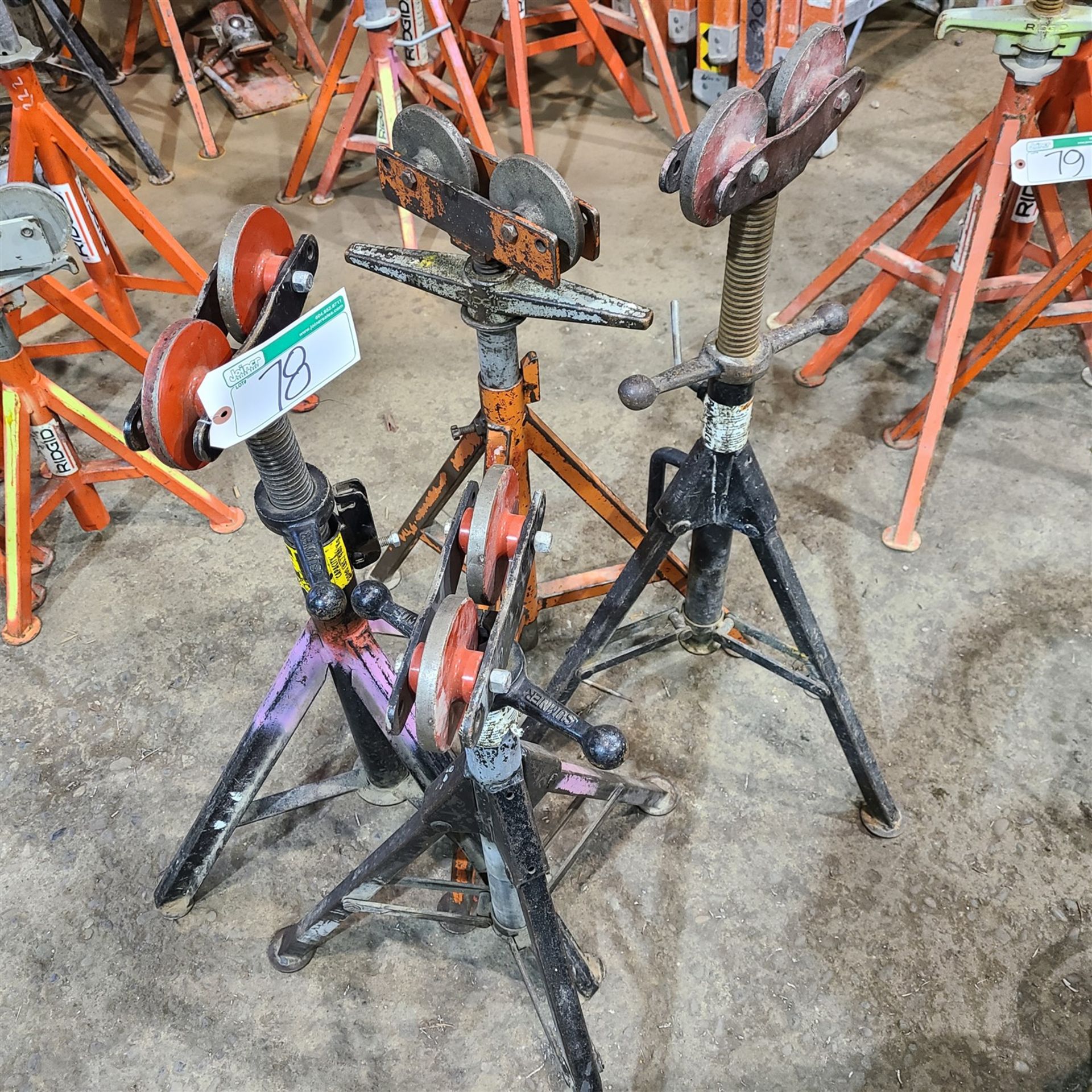 4 PIPE ROLLER STANDS