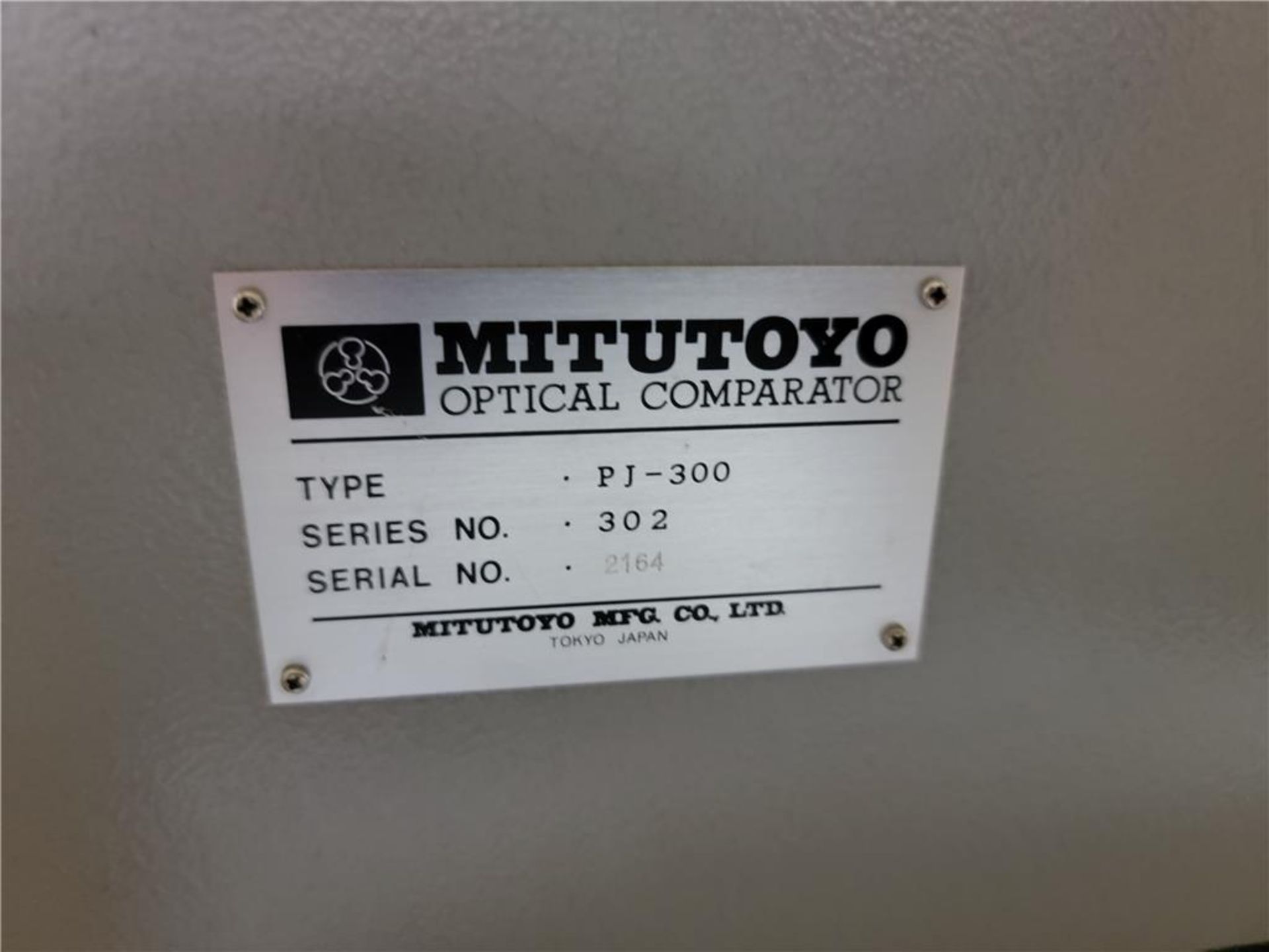 MITUTOYO OPTICAL COMPARATOR, MODEL PJ-300 - Image 3 of 3