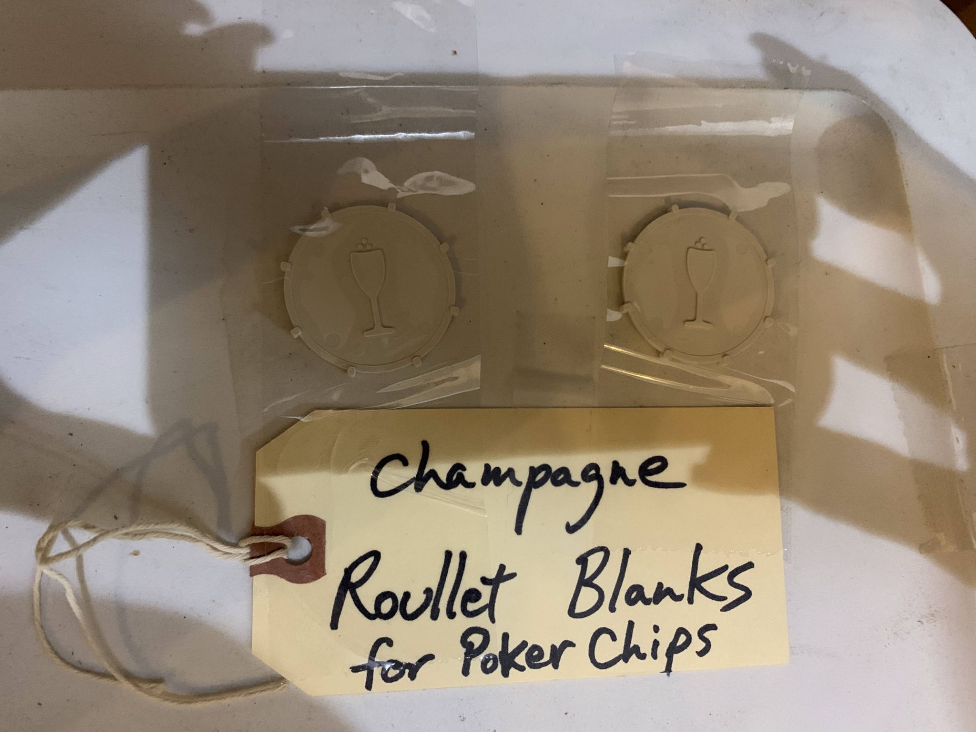 CHAMPAGNE ROULETTE BLANKS FOR POKER CHIPS - Image 2 of 2