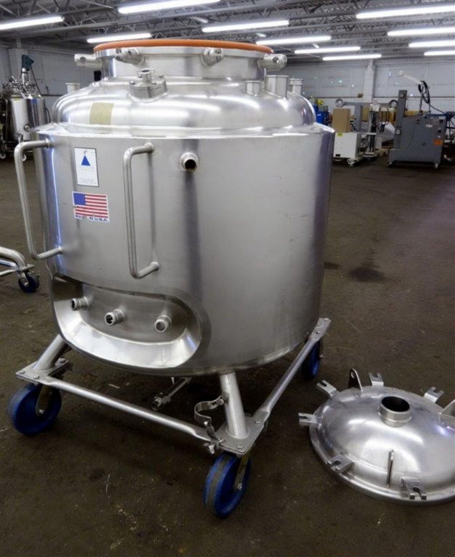 Precision Stainless 105 gallon (400 Liter) 316L Stainless Steel Jacketed Reactor, S/N 5458-2 - Image 2 of 9