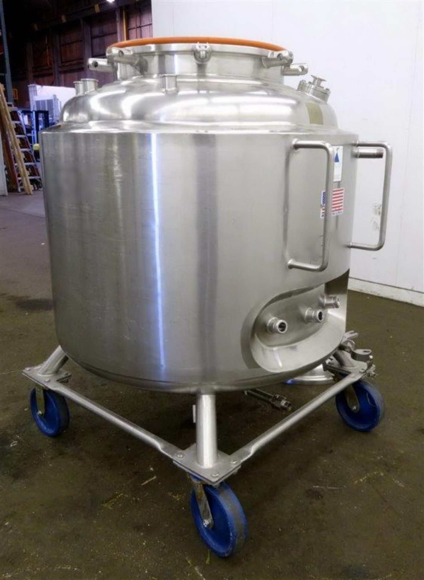 Precision Stainless 105 gallon (400 Liter) 316L Stainless Steel Jacketed Reactor, S/N 5458-2