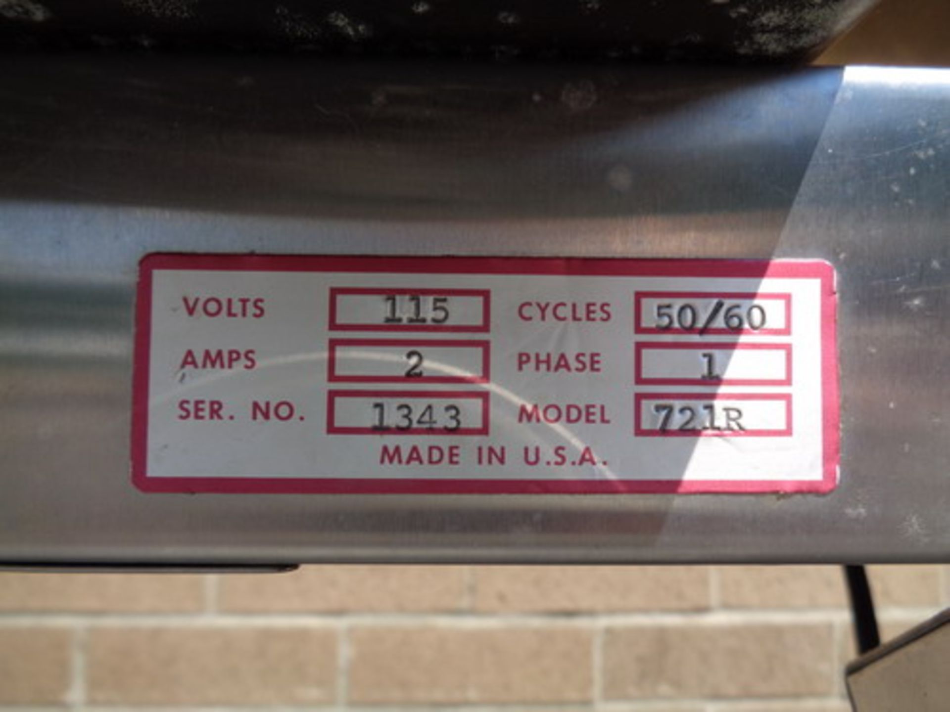 Versacount SS Semi Automatic Electronic Tablet Counter, Model 721R - Image 4 of 4