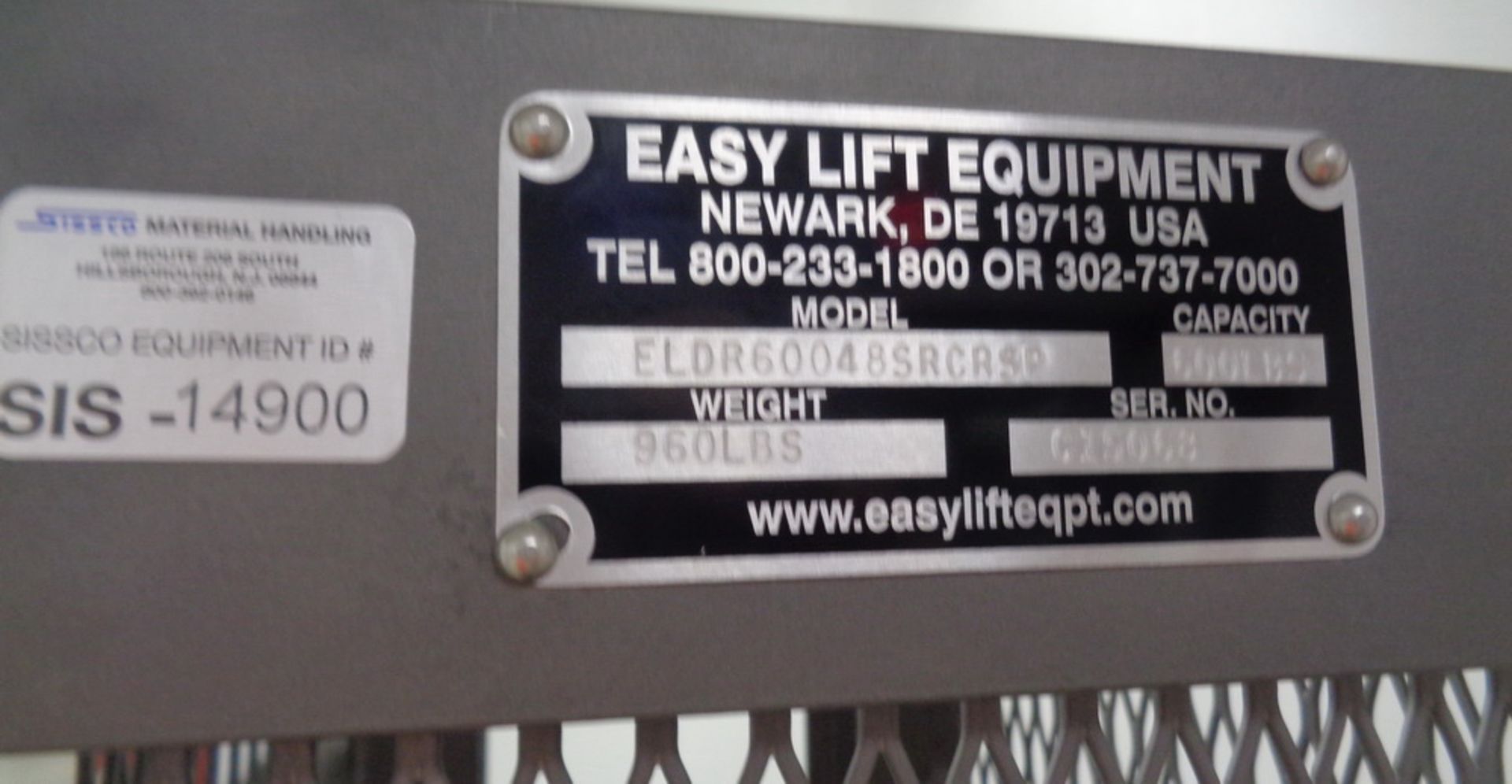Easy Lift 600lb Portable Drum Lifter, Model ELDR60048SRCRSP, S/N C15068 - Image 6 of 6