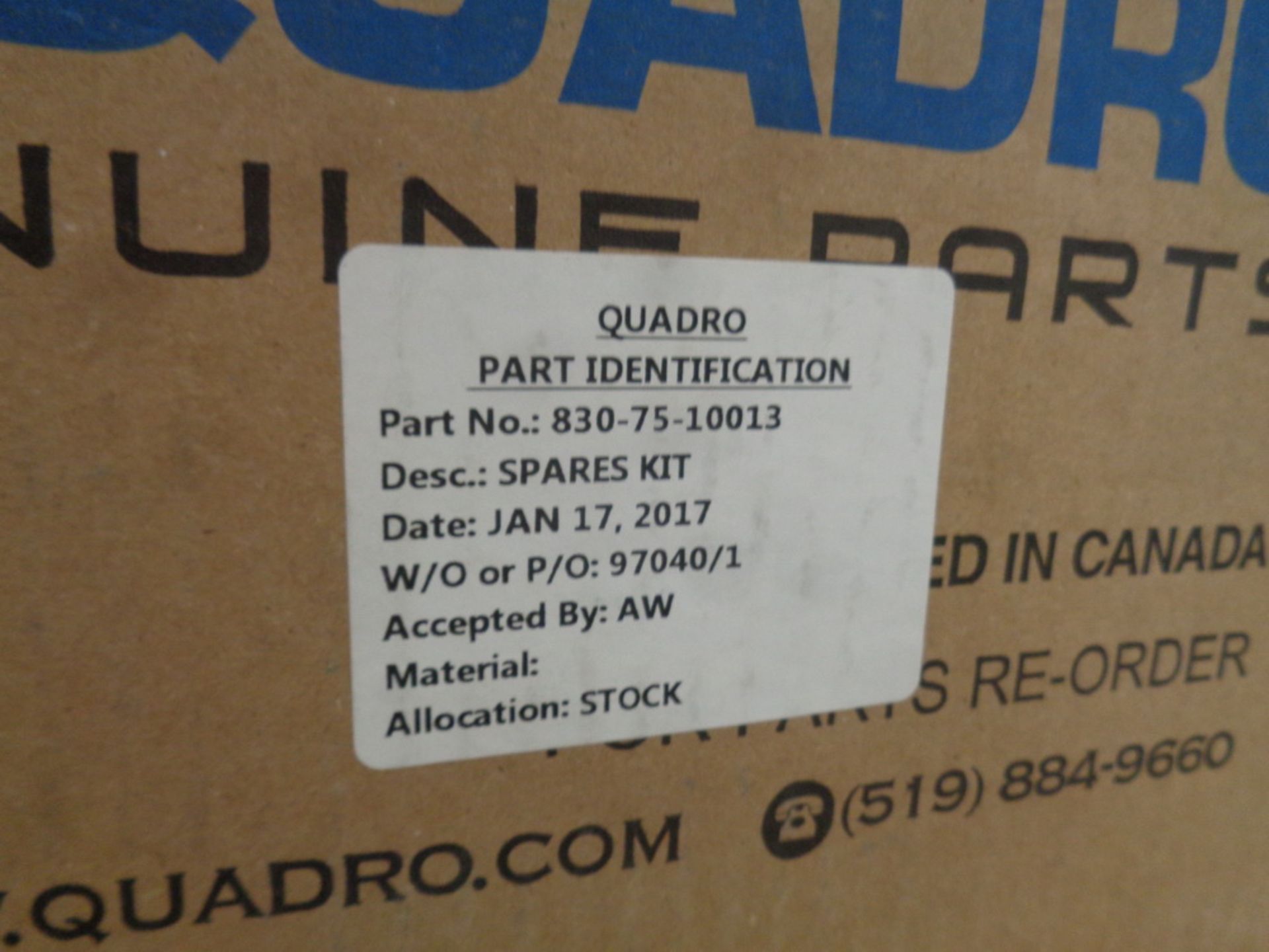 Unused Quadro Vac Dust Free Powder/Tablet Conveying System, Model 800 A Size, S/N 830-0101, new 2017 - Image 5 of 8