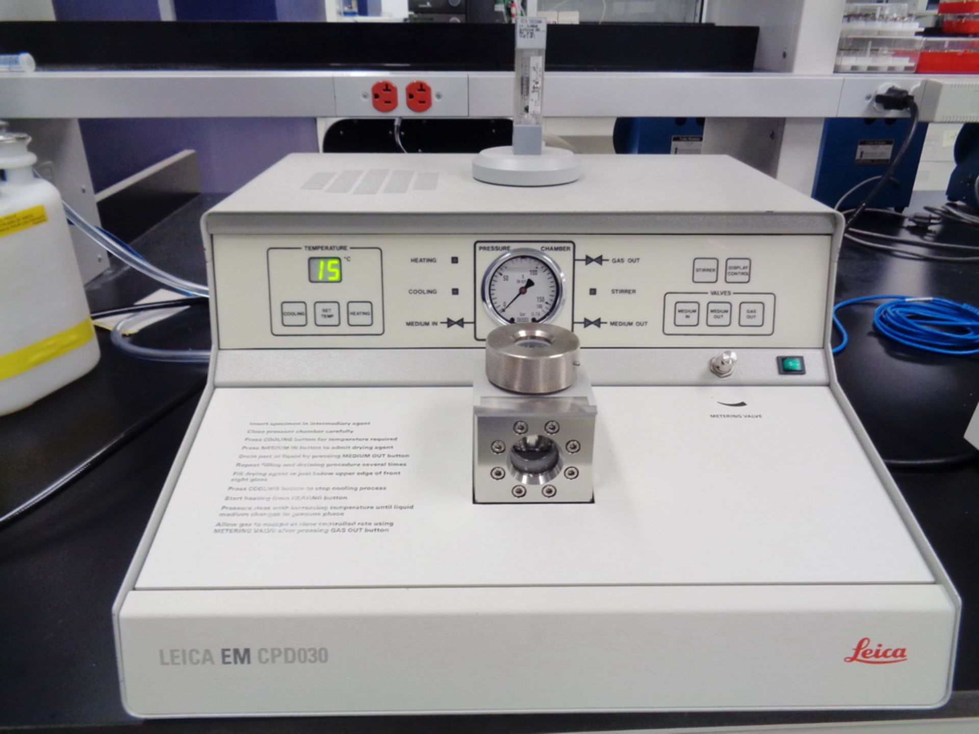 Leica Critical Point Specimen Dryer, Model EM CPD030, S/N 528990