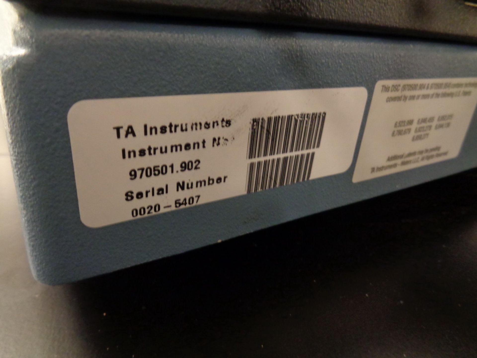 TA Systems DSCQ20 Differential Scanning Calorimeter, S/N 0020-5407 w/ Immersion Cooler - Image 4 of 5
