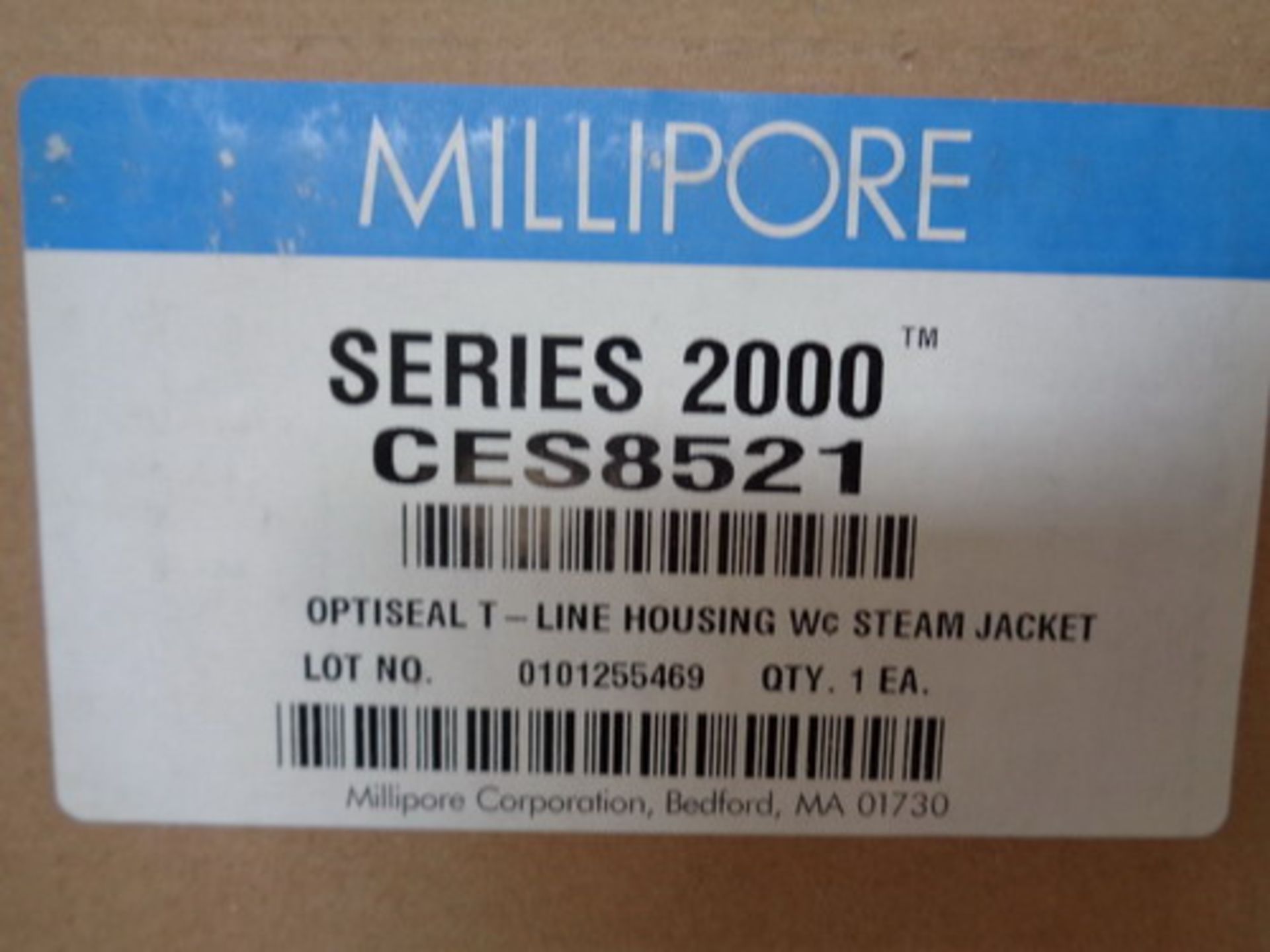 (4) Unused Millipore Optiseal T-Line Housing with steam jacket, Series 2000, Model CE58521