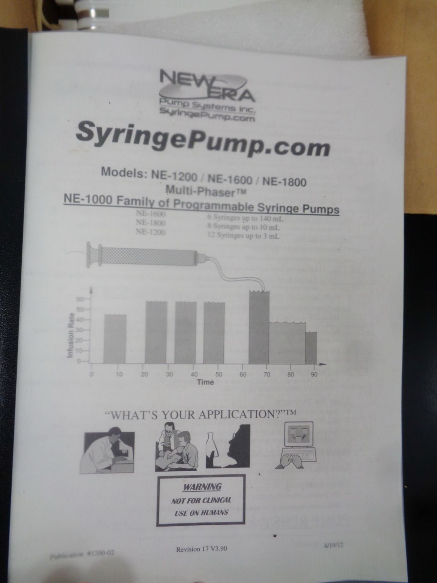 New Era (Idex) NE-1000 Syringe Pump, S/N 214470-1 - Image 2 of 4