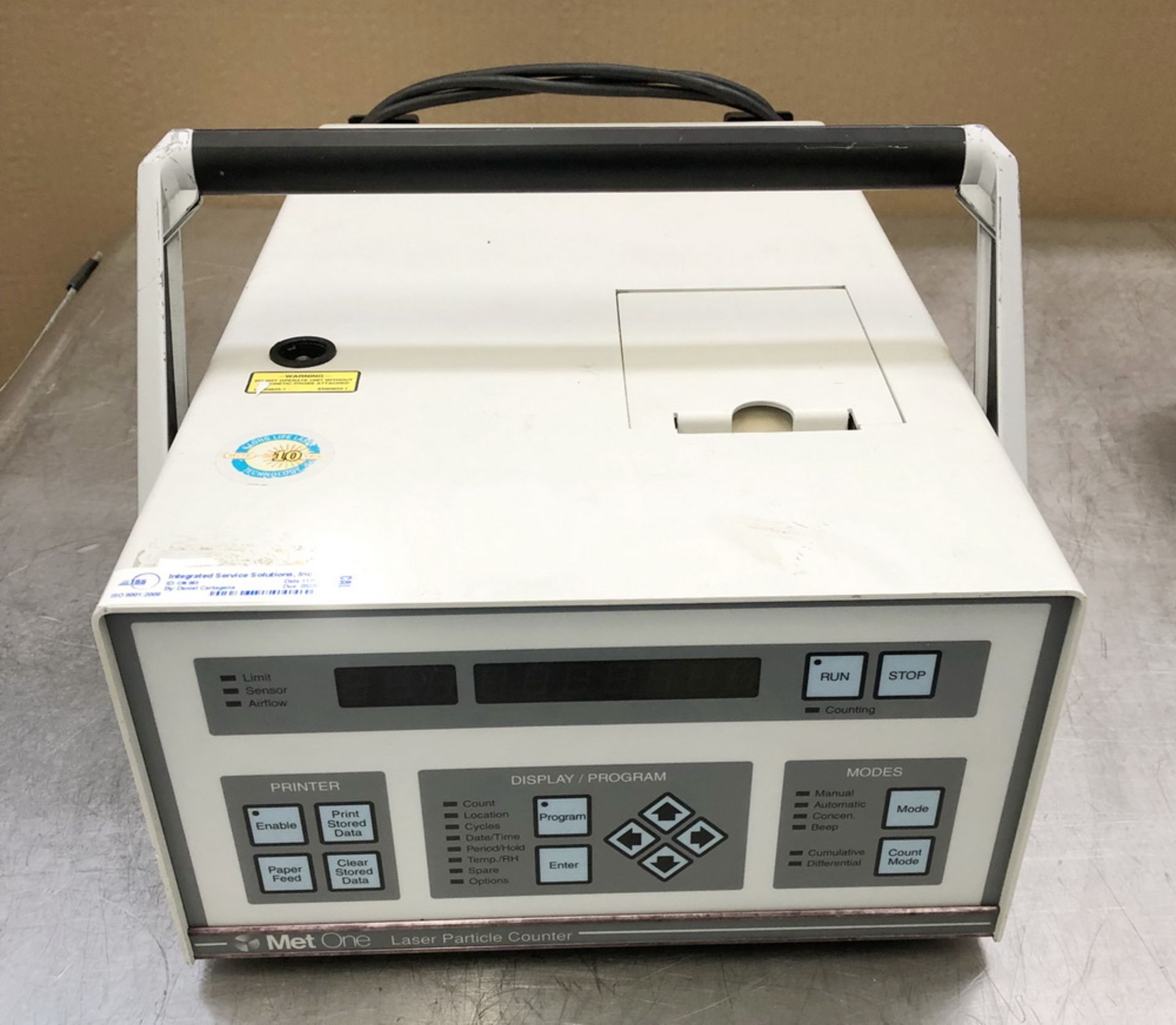 Met One Laser Particle Counter, Model A2408LL, S/N 080401003