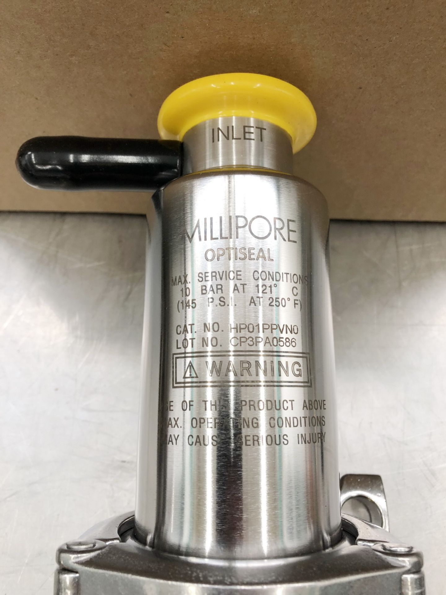 (14) Millipore Series 2000 Stainless Steel Optiseal Inline Housing, Model HP01PPVN0 - Image 3 of 5