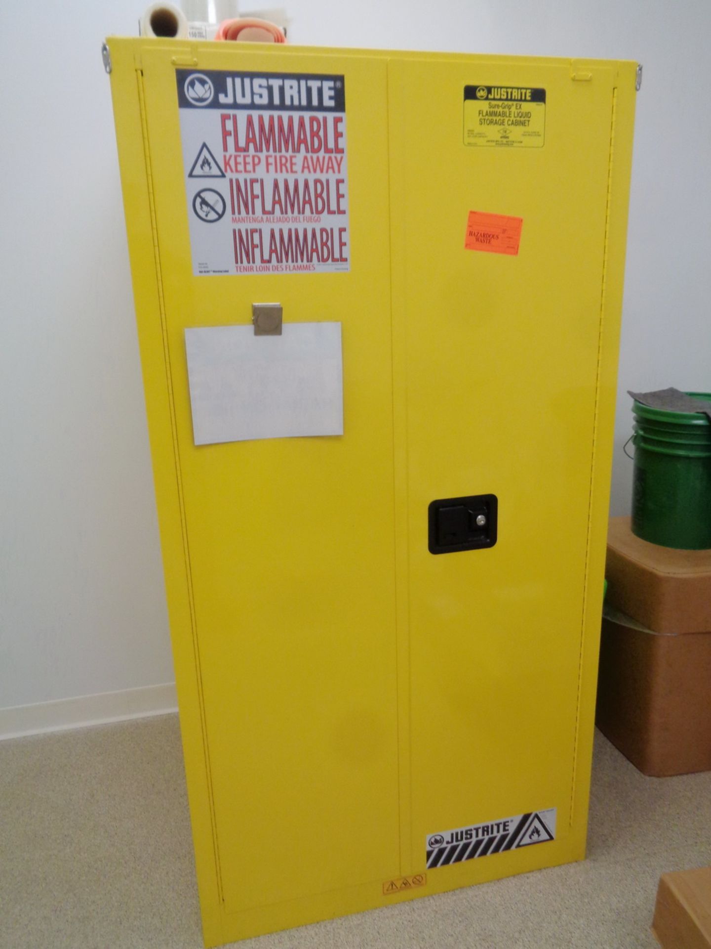 Justrite 2 Door Flammable Storage Cabinet, Sure-Grip EX