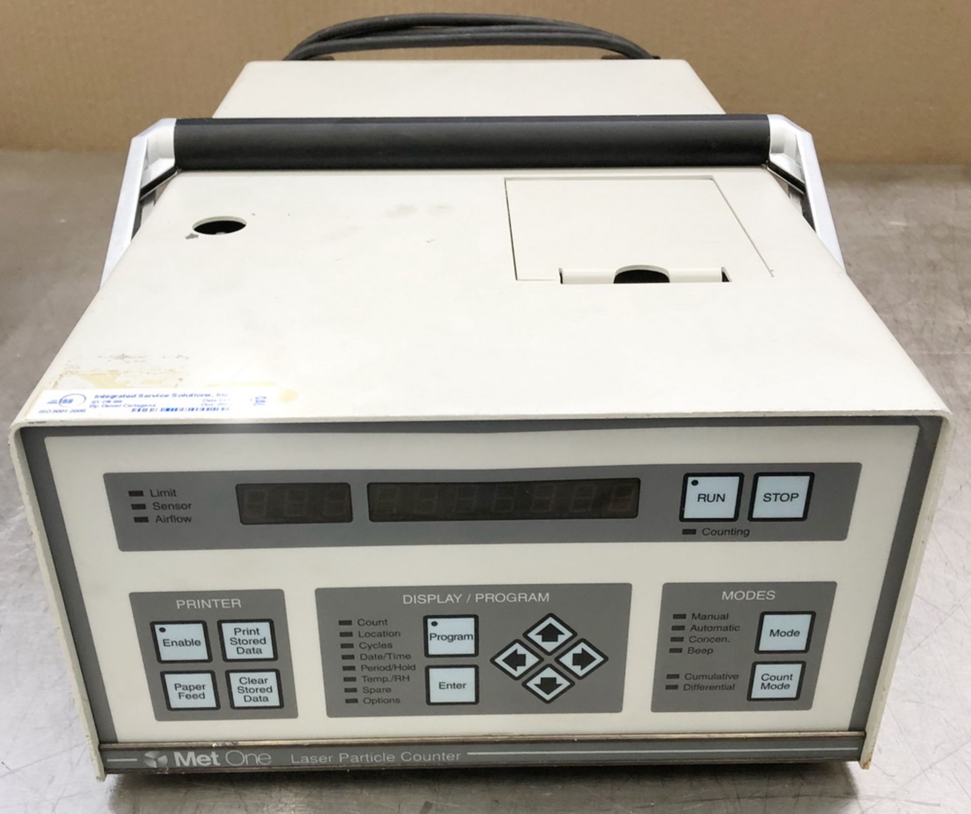 Met One Laser Particle Counter, Model A2408-1-115-1, S/N 970600303